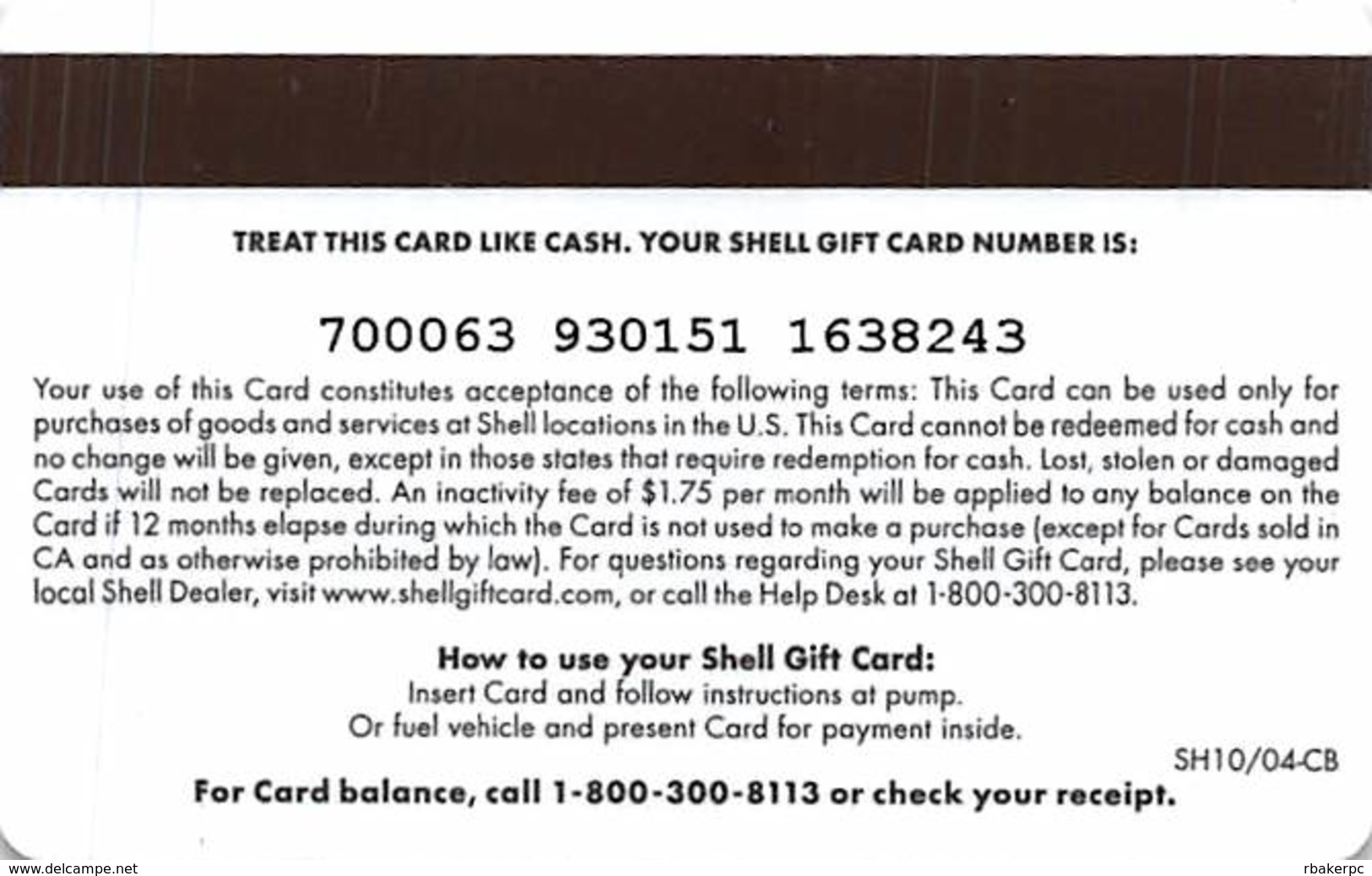 $5 Shell Gas Station Gift Card - Gift Cards