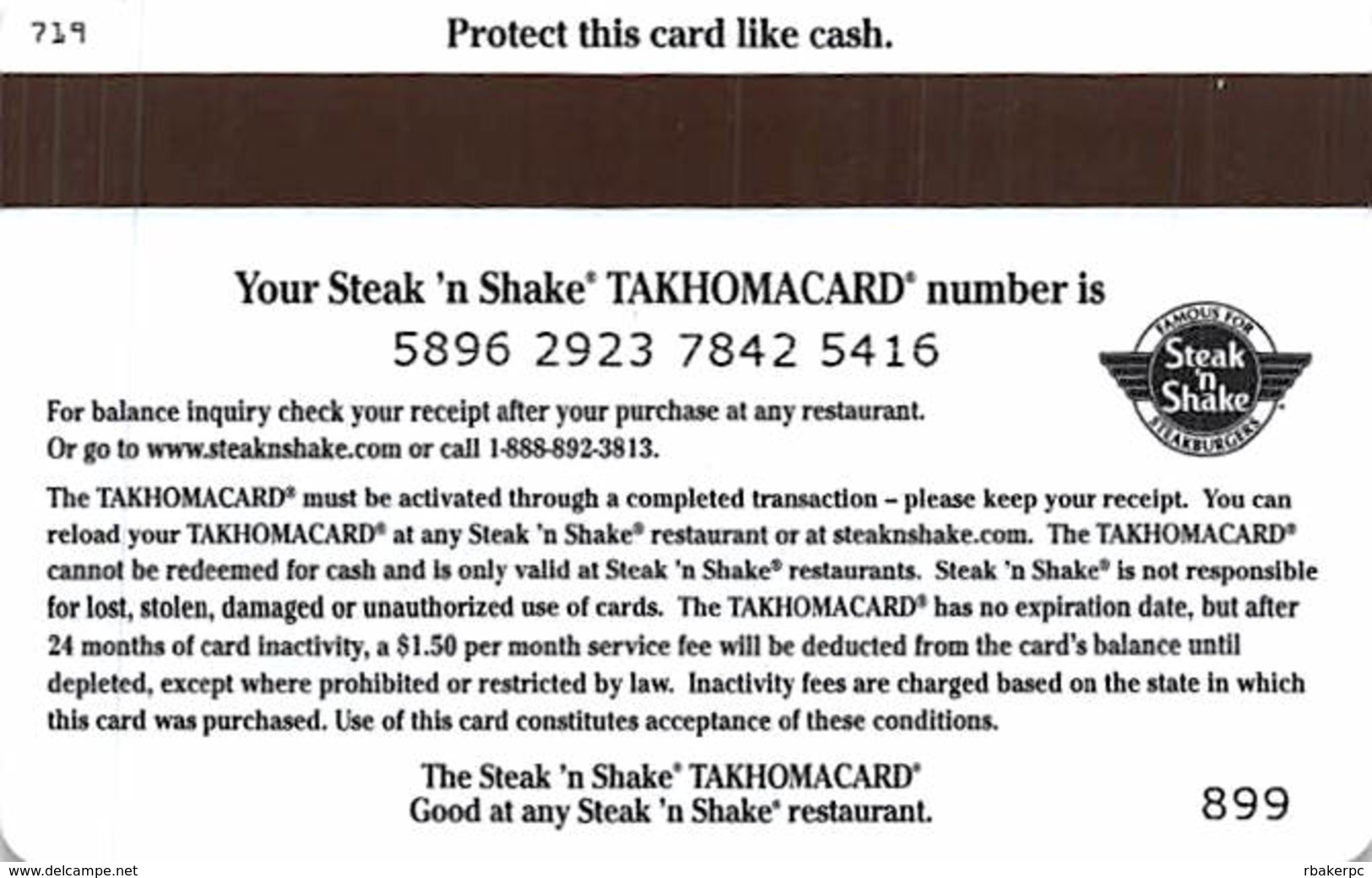 Steak N Shake Gift Card - Metallic Front - Gift Cards