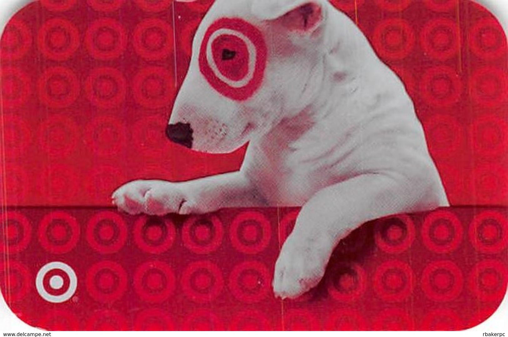 Target Gift Card - Dog's Head Actually Extends Above The Straight Edge Top Of The Card - Gift Cards