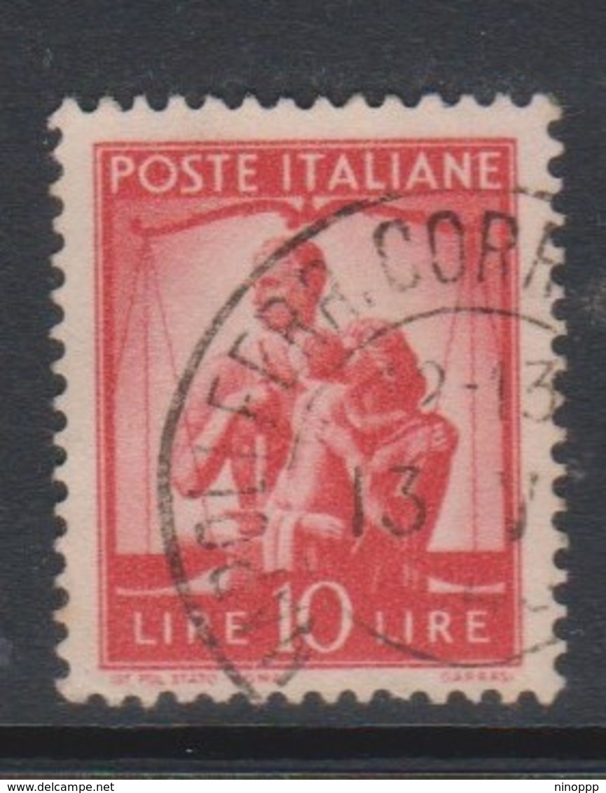 Italy Republic S 559 1945-48 Serie Democratica,10 Lire Orange,used - 1946-60: Used