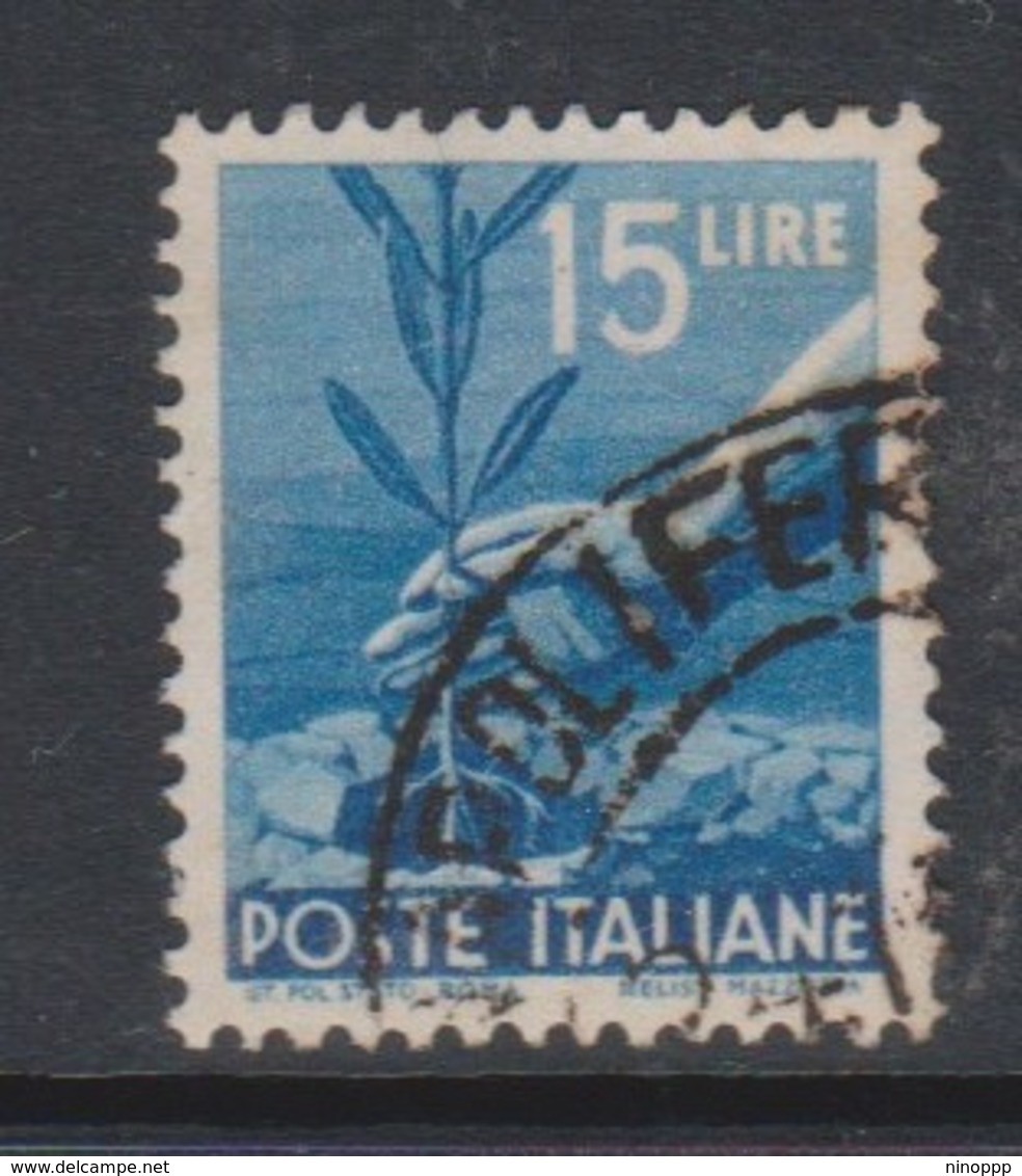 Italy Republic S 560 1945-48 Serie Democratica,15 Lire Blue,used - 1946-60: Used