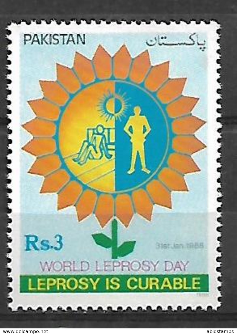 PAKISTAN 1988 STAMP  WORLD LEPROSY DAY  MNH - Pakistan