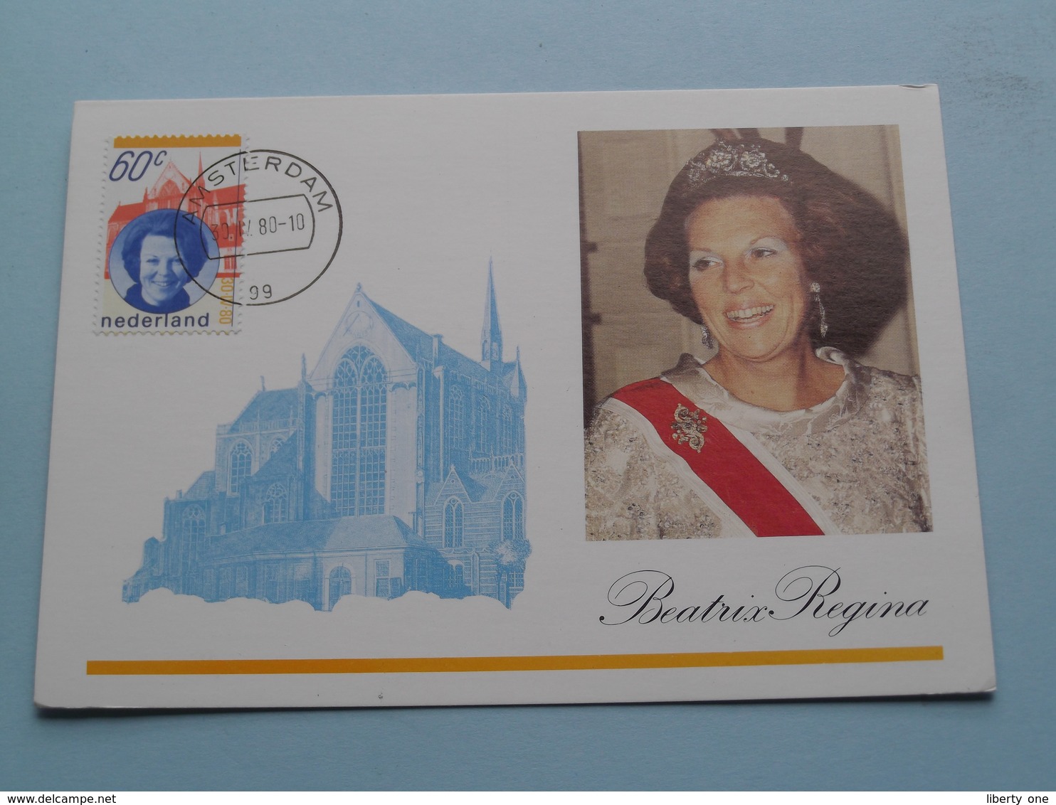 Inhuldiging H.M. Koningin BEATRIX 30 April 1980 ( Nederland ) Anno 1980 Stamp Amsterdam ( Zie Foto's Voor Details ) ! - Familles Royales