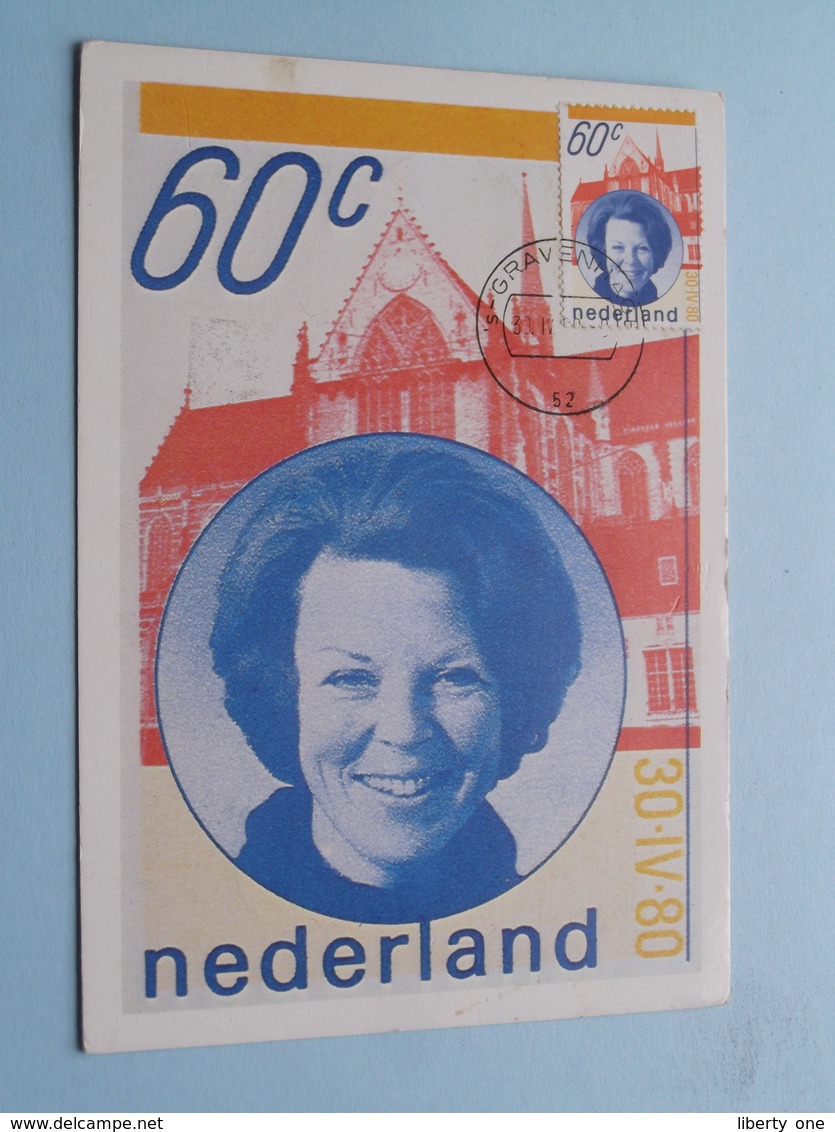 Inhuldiging H.M. Koningin BEATRIX ( Nederland ) Anno 1980 Stamp 's Gravenhage ( Zie Foto's Voor Details ) ! - Familles Royales