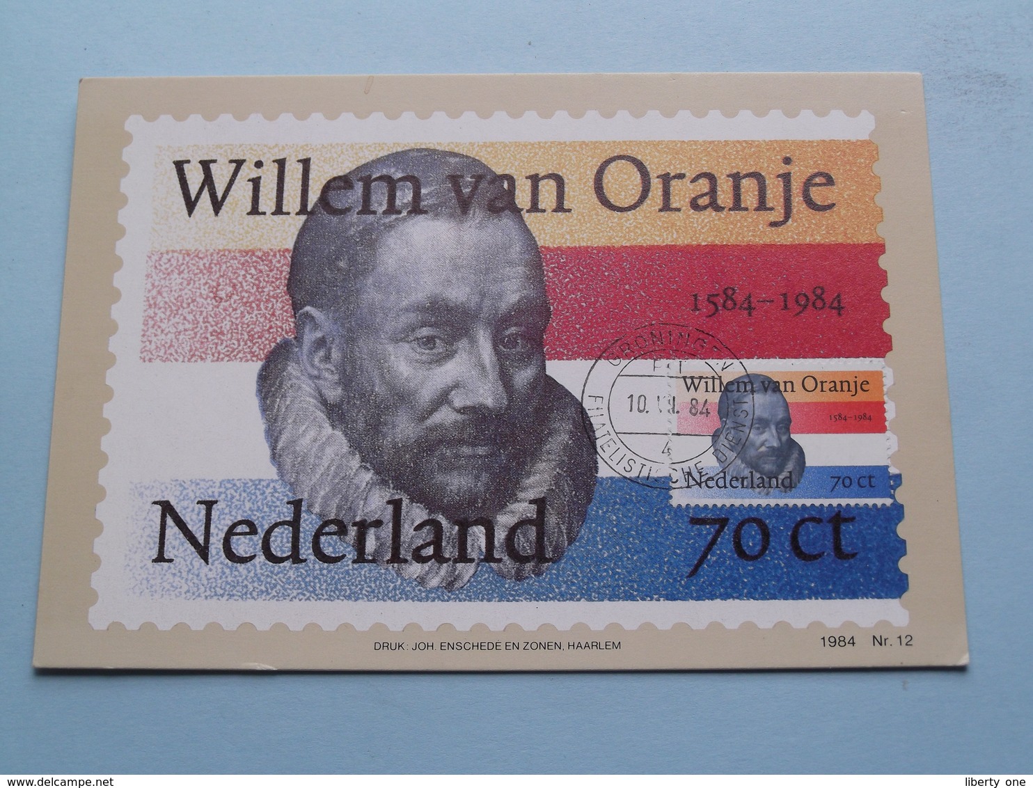 Herdenking STERFDAG PRINS WILLEM I Van ORANJE In 1584 ( Nederland ) 1980 Stamp Groningen ( Zie Foto's Voor Details ) ! - Familles Royales