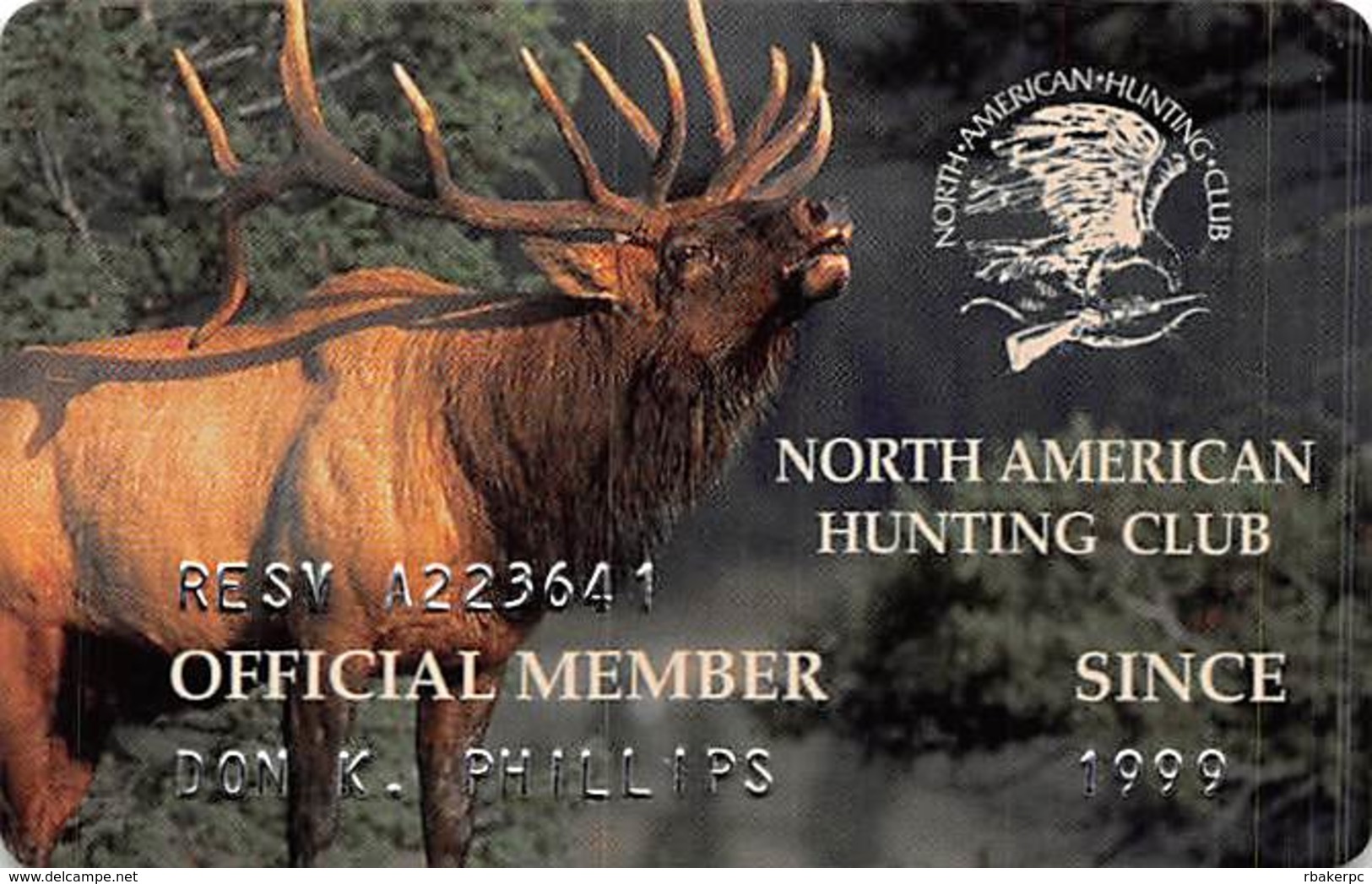 North American Hunting Club Membership Card - Other & Unclassified