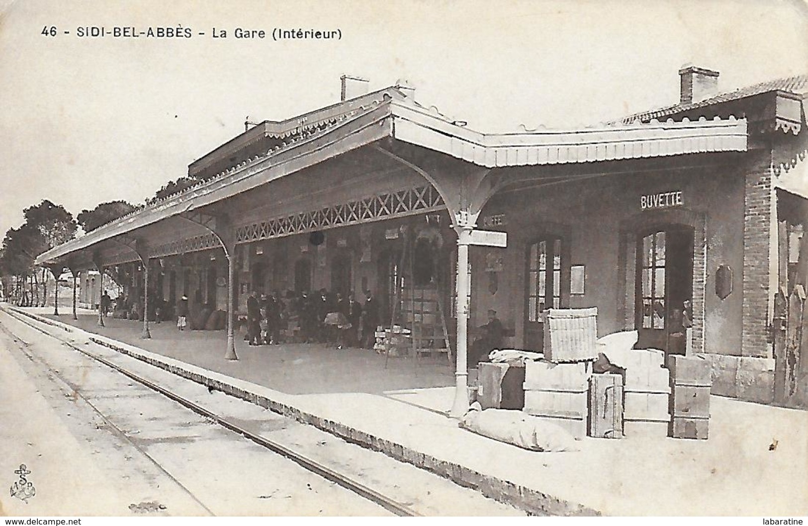 Algérie )  SIDI BEL ABBES  -  La Gare Intérieure - Sidi-bel-Abbès