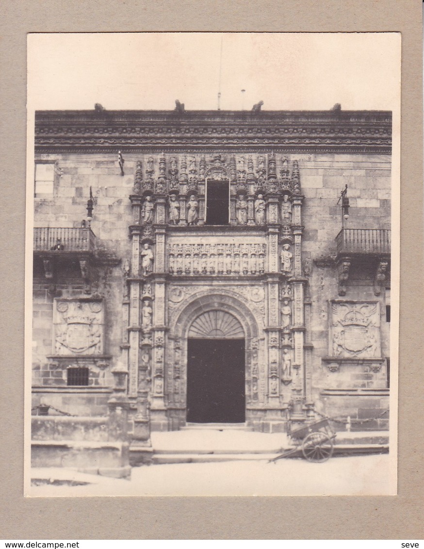 SANTIAGO De COMPOSTELLA  Hospital Real  ESPAGNE 1929  Photo Amateur Format Environ 7,5 X 5,5 Cm - Lugares