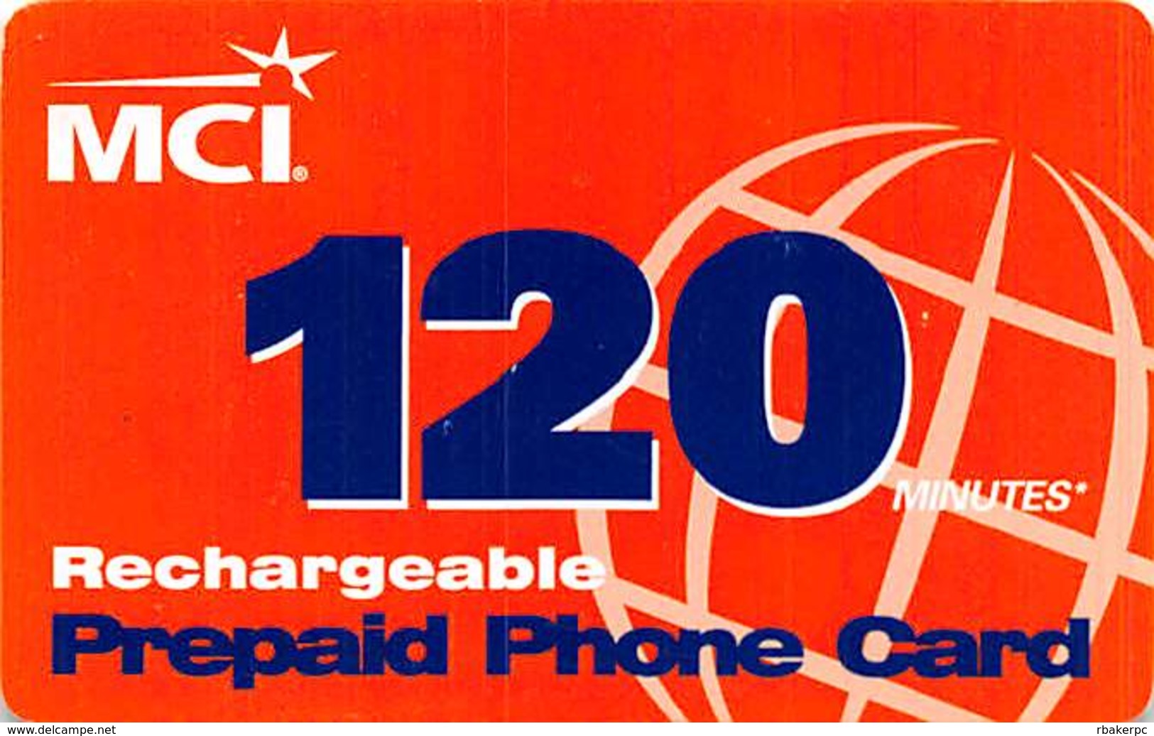 MCI 120 Minutes Rechargeable Prepaid Phone Card - Other & Unclassified