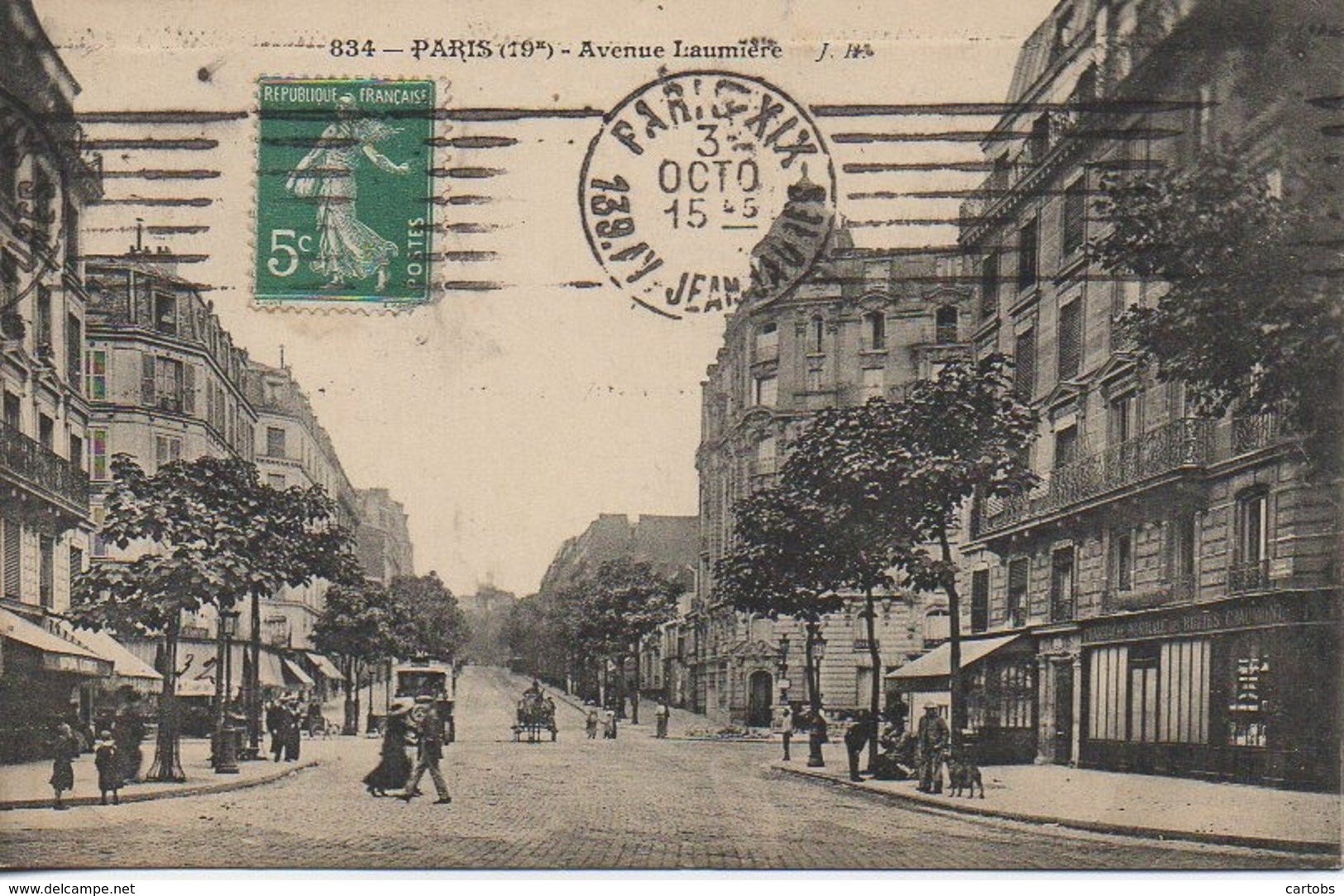 75  PARIS XIXe Avenue Laumière - Arrondissement: 19