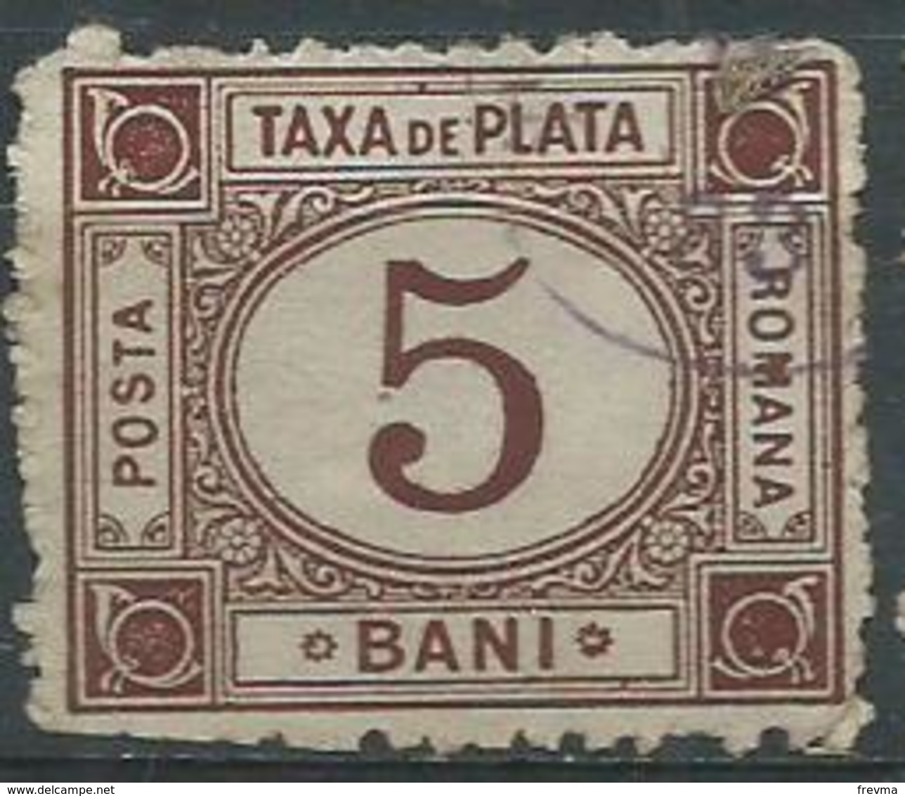 Timbre Roumanie Taxe 5b Brun 1891 - Dienstmarken