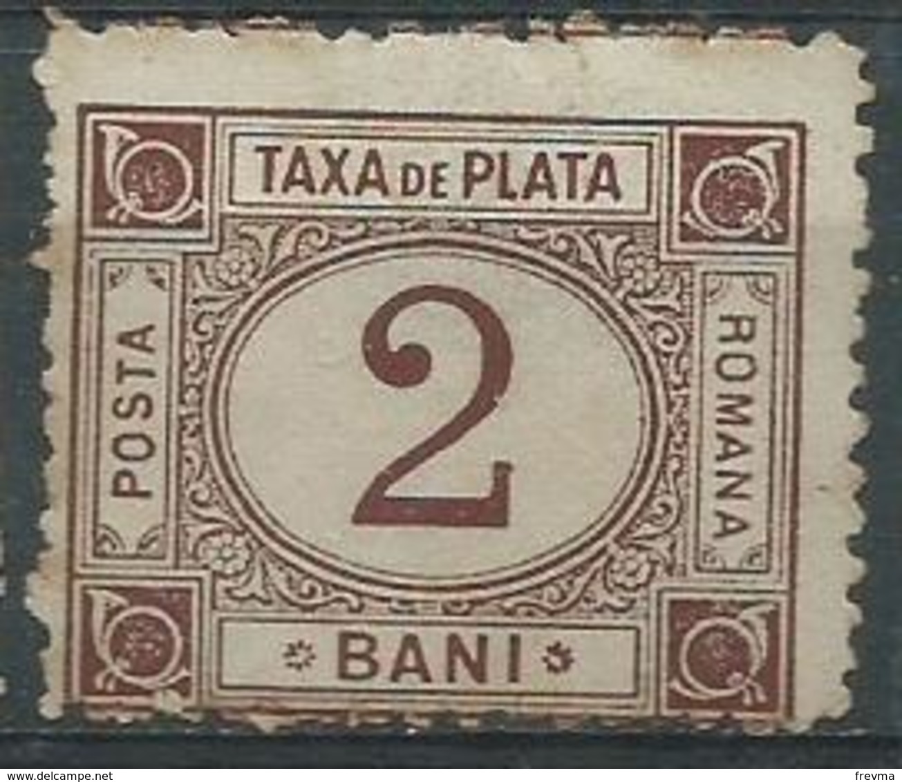 Timbre Roumanie Taxe 2b Brun 1891 Neuf - Service