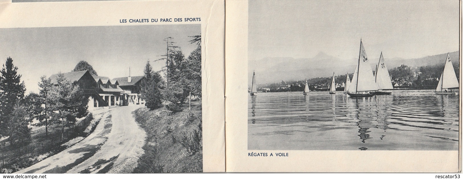 Rare Dépliant Sur La Ville D'Evian 16 Pages - Reiseprospekte