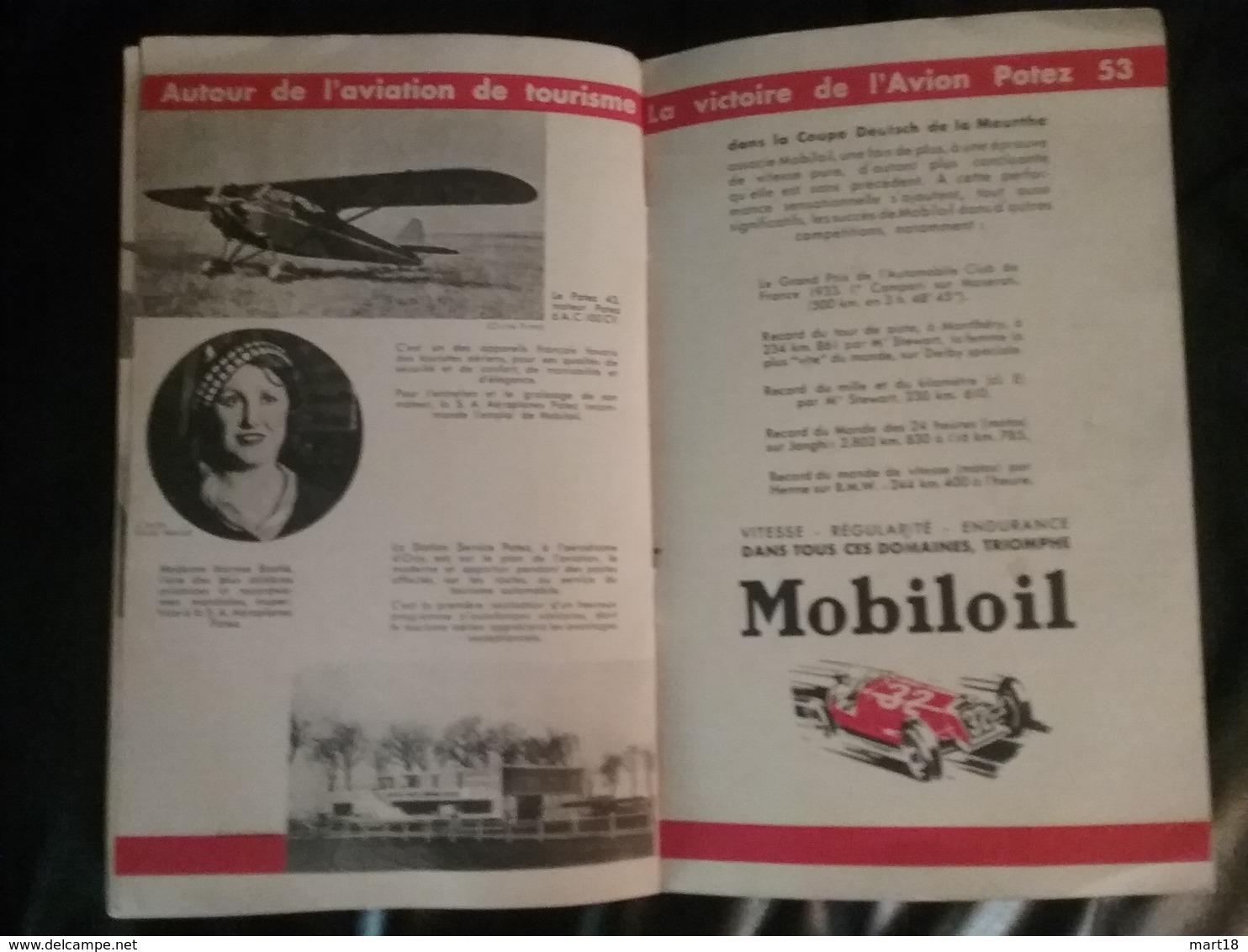 Plaquette - Aviation Française - Coupe Deutsch De La Meurthe 1933 - Course Avion - Otros & Sin Clasificación