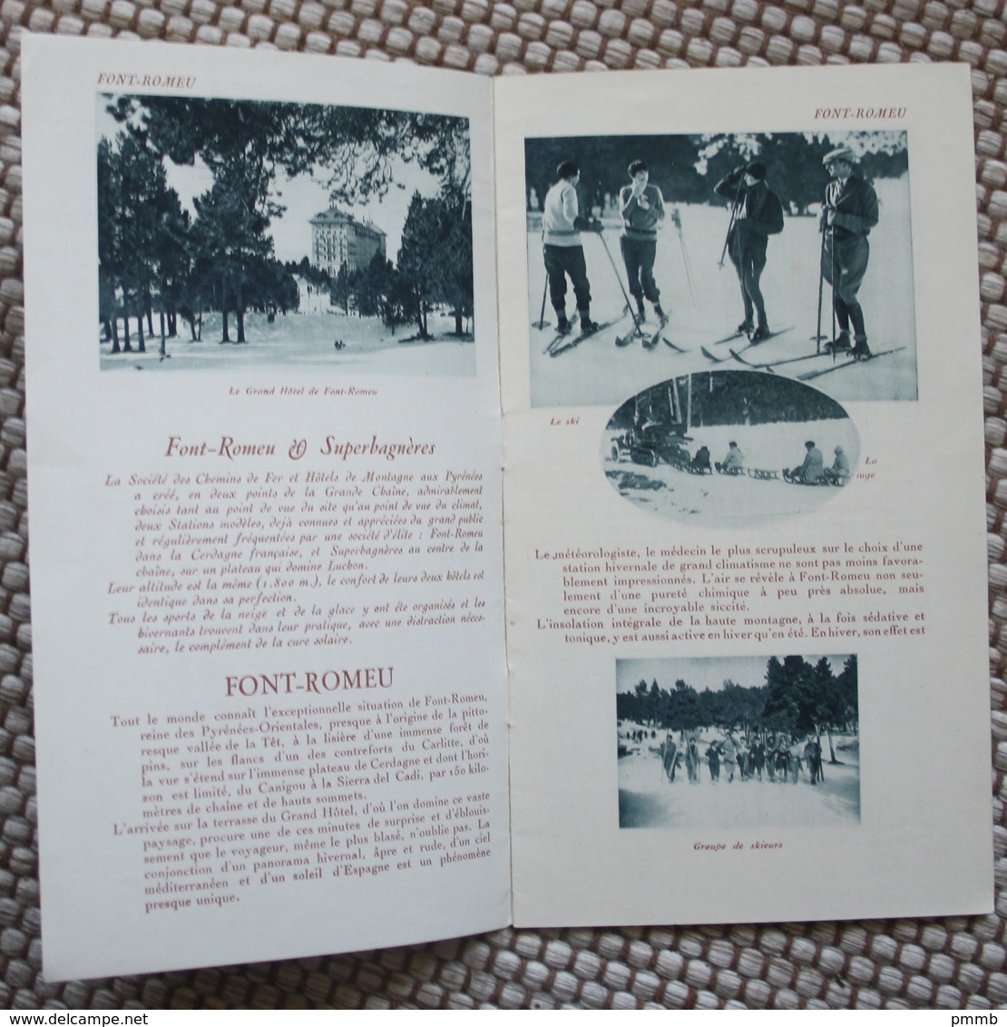 Les Sports D'Hiver Dans Les Pyrénées – Saison 1928-1929 - Tourism Brochures