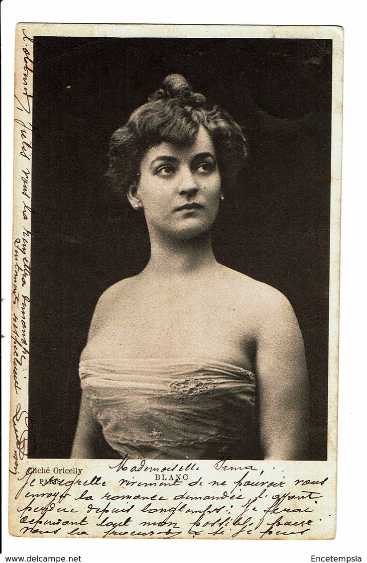 CPA - Carte Postale-Belgique - Photograhie D'une Jeune Dame "Blanc"-1901-VM4629 - Photographie