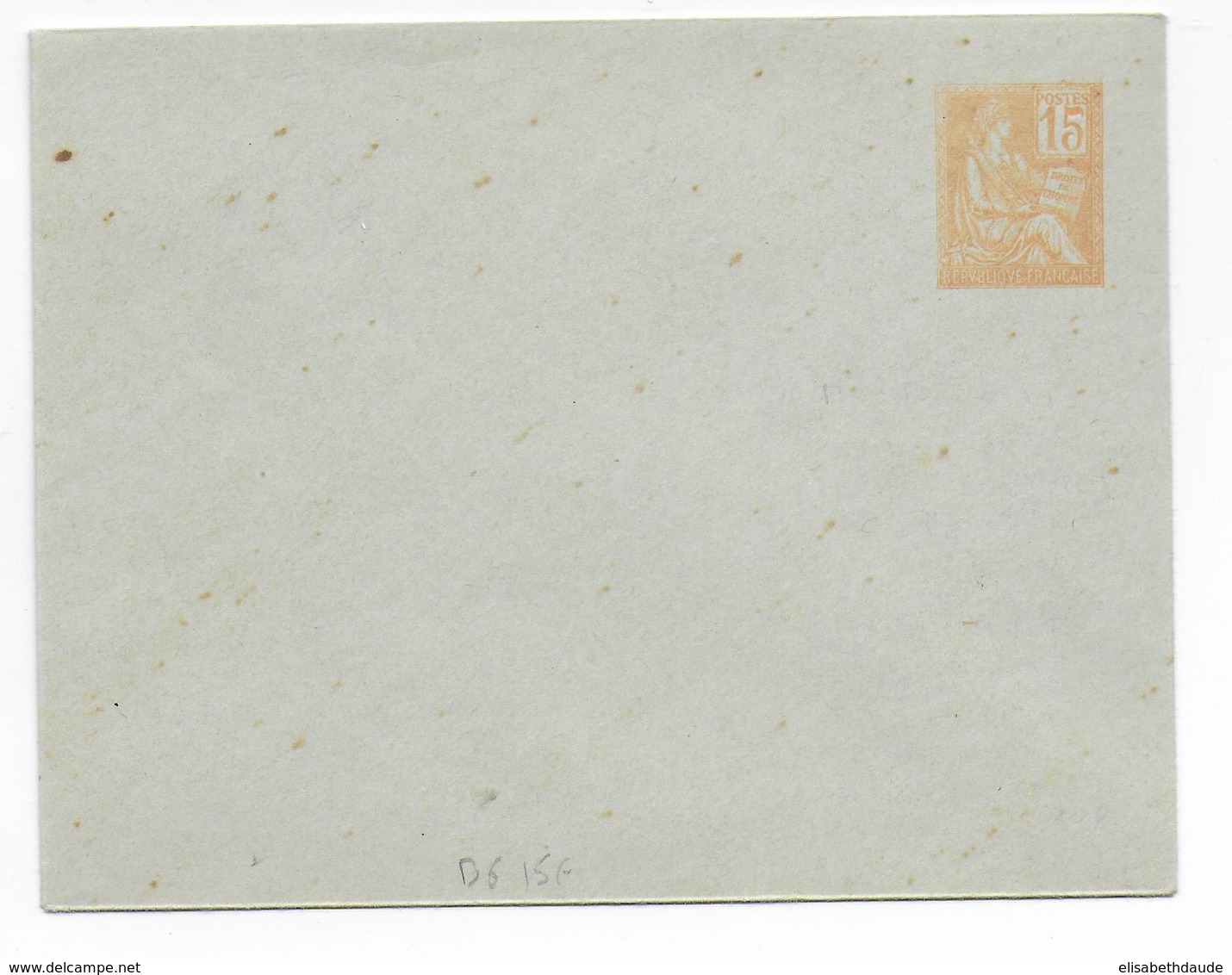 1901 - TYPE MOUCHON - ENVELOPPE ENTIER NEUVE 123X96 - STORCH B6 - DATE 108 - Standard Covers & Stamped On Demand (before 1995)