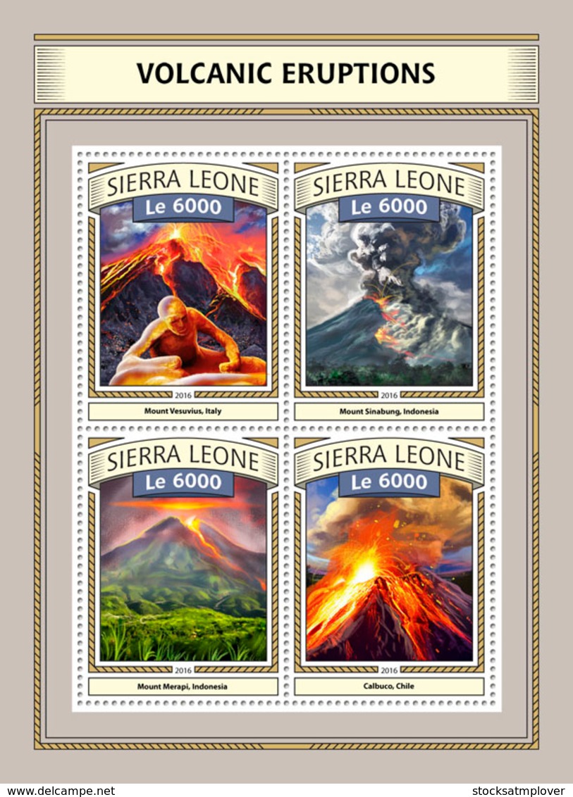 Sierra  Leone  2016  Volcanic Eruptions - Sierra Leone (1961-...)