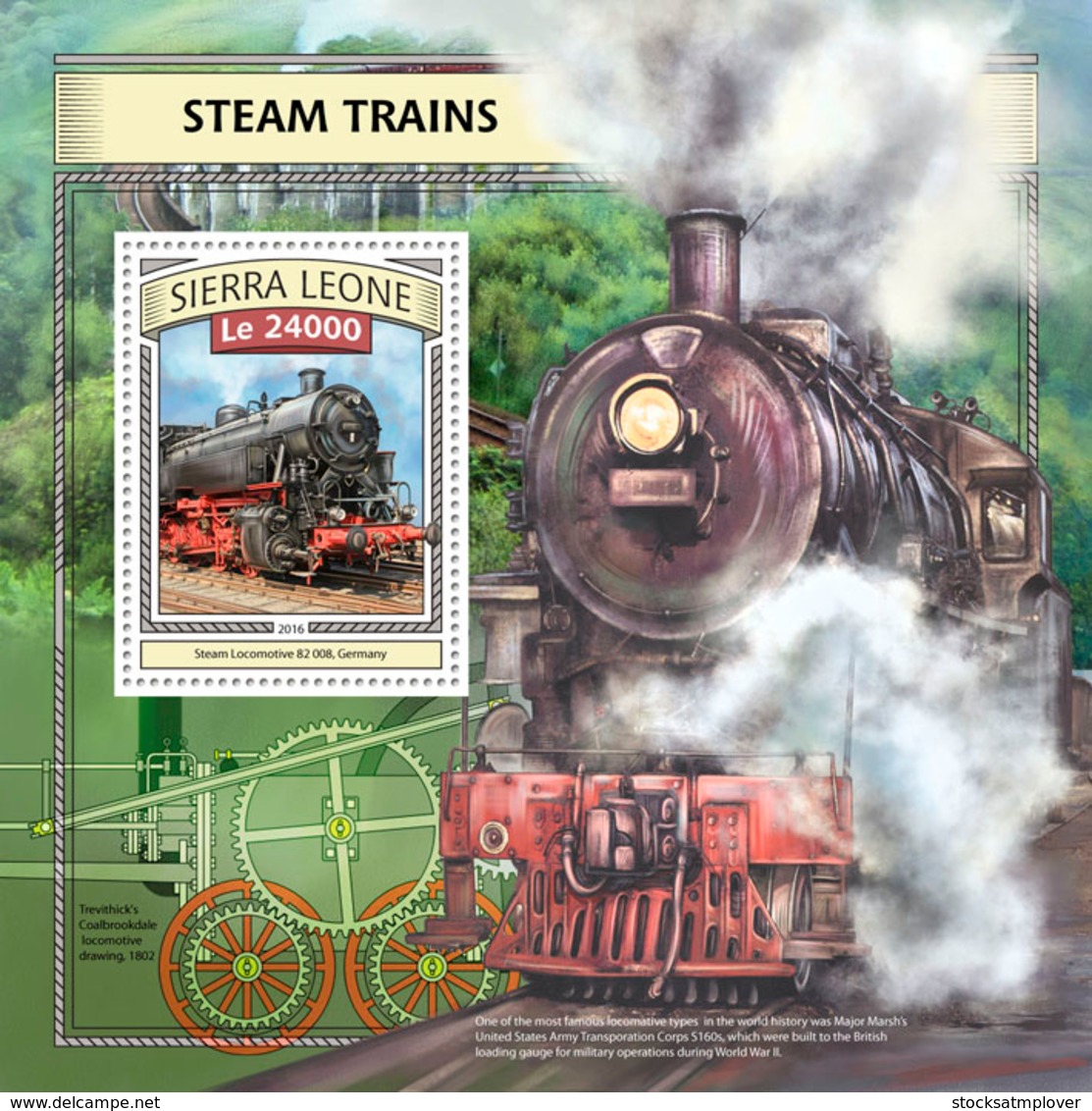 Sierra  Leone  2016 Steam Trains - Sierra Leone (1961-...)