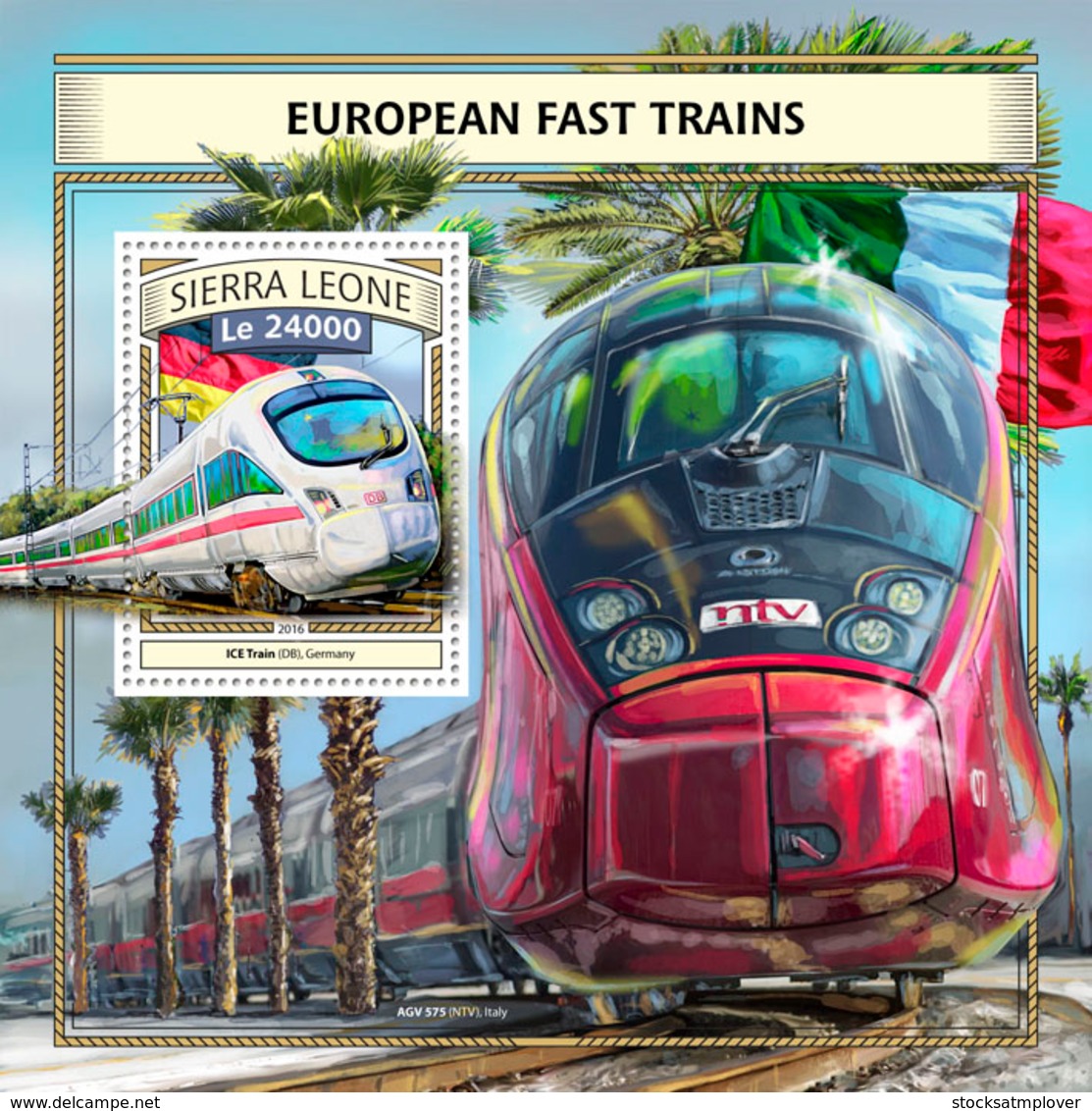 Sierra  Leone  2016  European Fast Trains - Sierra Leone (1961-...)