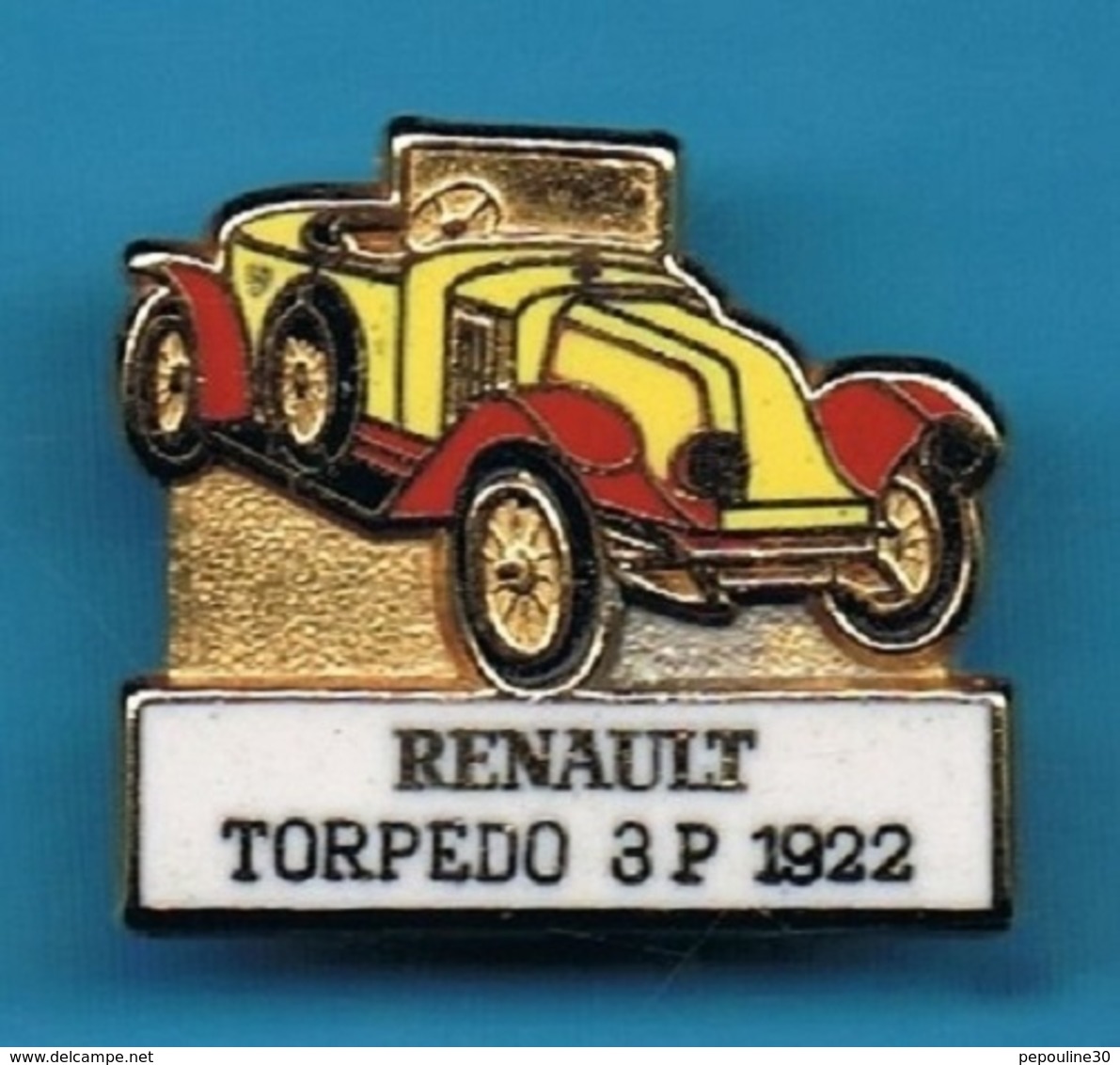 1 PIN'S //  ** RENAULT / TORPEDO / 3P / 1922 ** . (CEF) - Renault