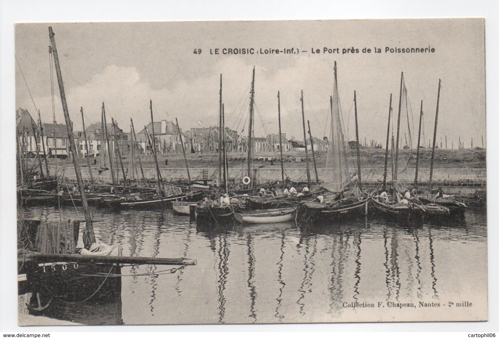 - CPA LE CROISIC (44) - Le Port Près De La Poissonnerie - Collection Chapeau N° 49 - - Le Croisic