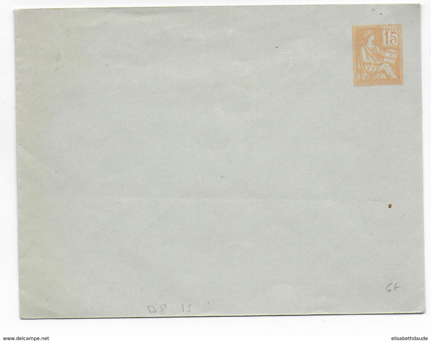 1901 - TYPE MOUCHON - ENVELOPPE ENTIER NEUVE 147X112  - STORCH B8 - DATE 106 - Buste Postali E Su Commissione Privata TSC (ante 1995)