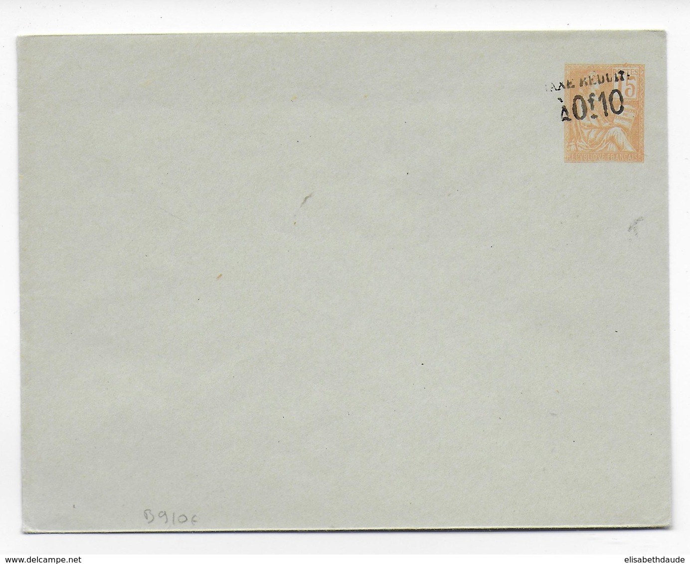1901 - TYPE MOUCHON - ENVELOPPE ENTIER NEUVE 147X112 SURCHARGE De 1906 - STORCH B9 - DATE 106 - Enveloppes Types Et TSC (avant 1995)