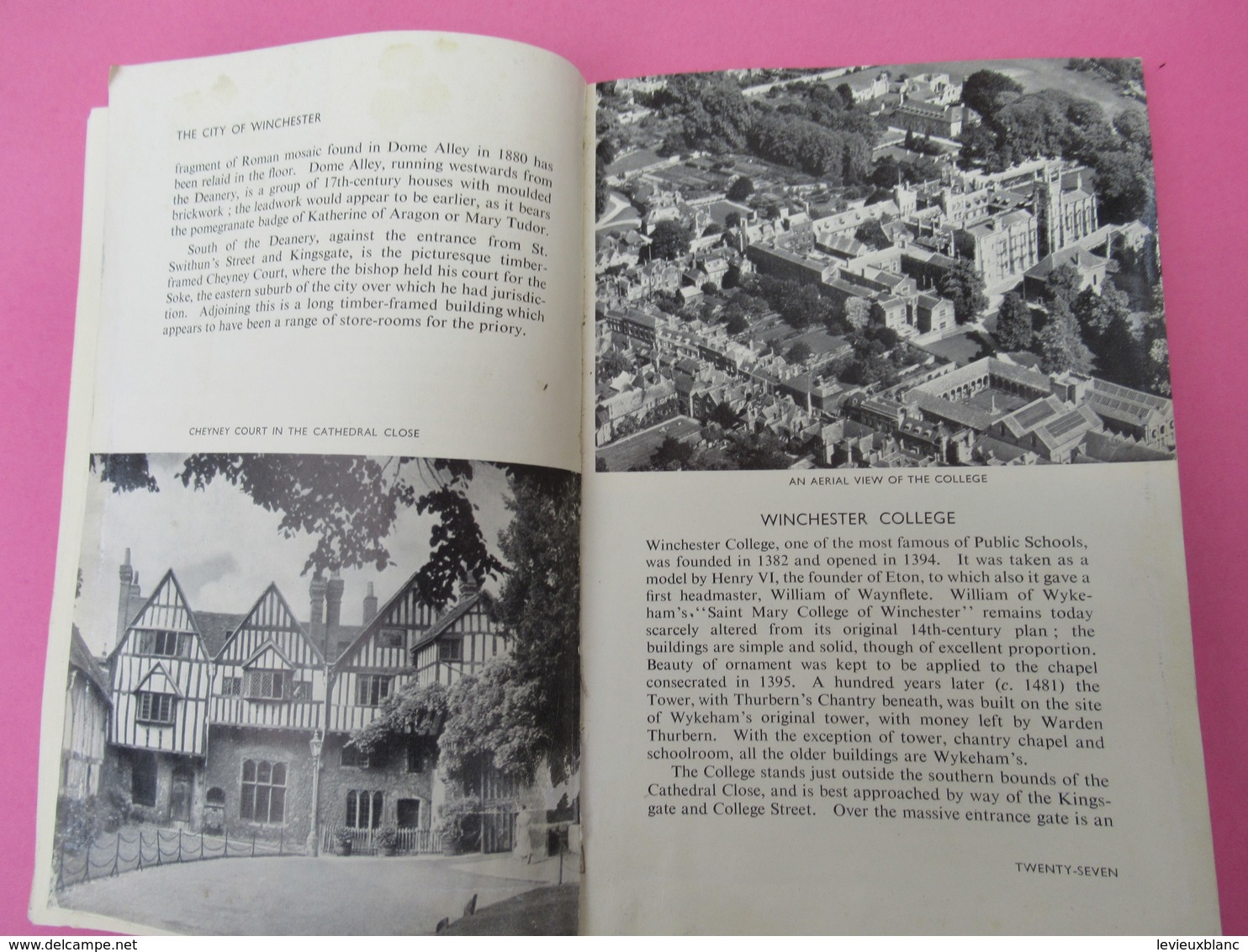 Petit Livre/ Guide / Angleterre/WINCHESTER/ Official Guide/ Second Edition/Burrow/ Vers 1950        PGC330