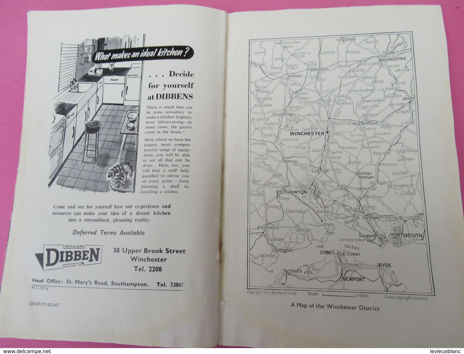 Petit Livre/ Guide / Angleterre/WINCHESTER/ Official Guide/ Second Edition/Burrow/ Vers 1950        PGC330
