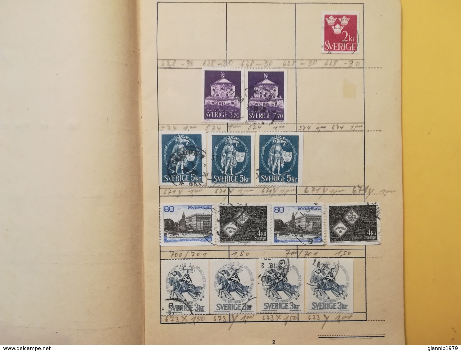 LIBRETTO FRANCOBOLLI STAMPS AUSWAHLHEFT OPUSCOLO BOOK LOTTO COLLEZIONI SVEZIA SVERIGE DAL 1964 OLTRE 120 PEZZI - Collections