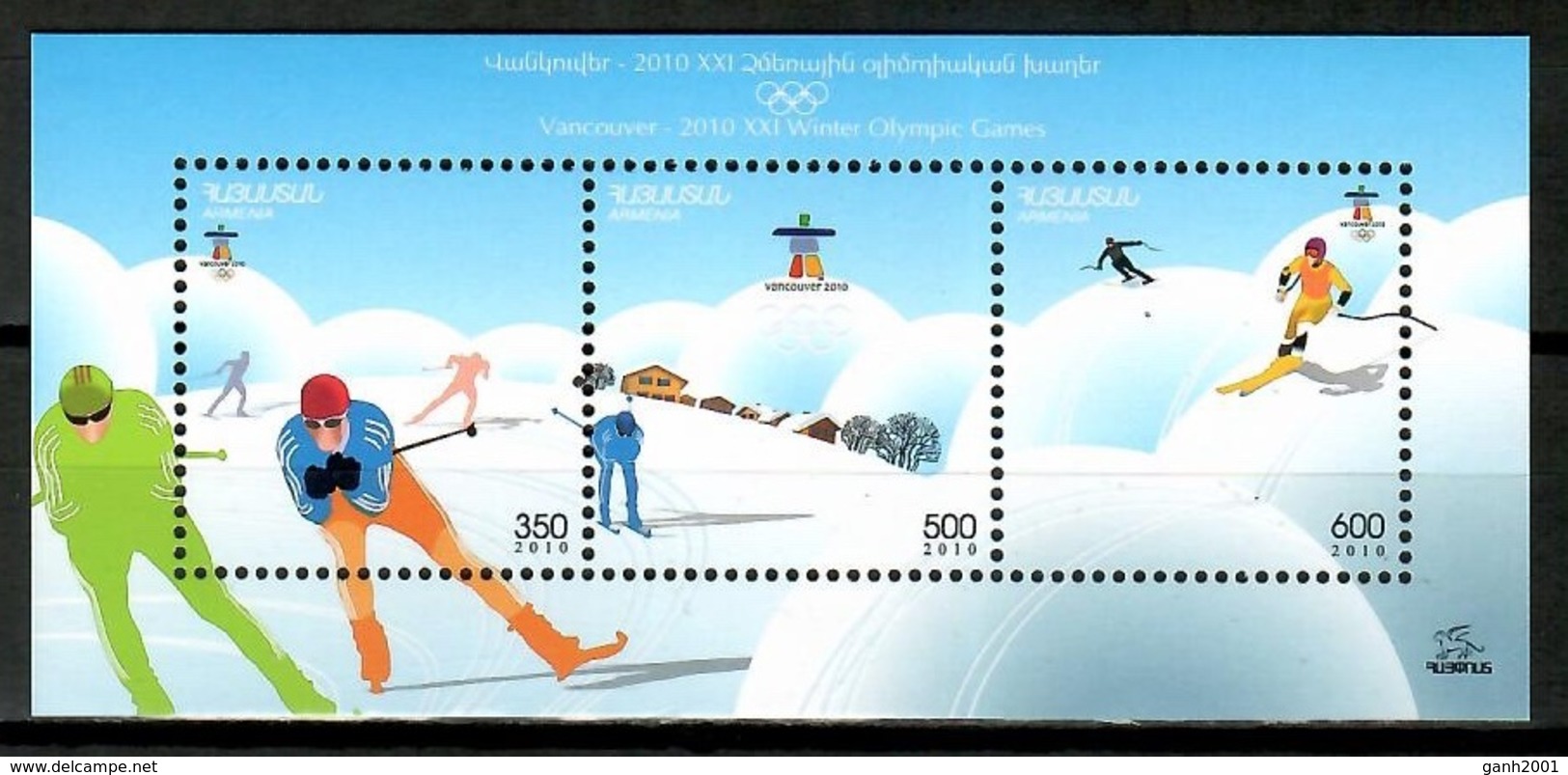 Armenia 2010 / Winter Olympic Games Vancouver MNH Juegos Olímpicos Invierno / Cu13802  38-41 - Winter 2010: Vancouver