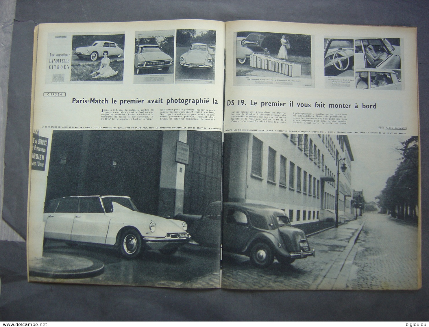 PARIS MATCH - Octobre 1955 - Présentation De La  CITROËN DS 19 - Voitures