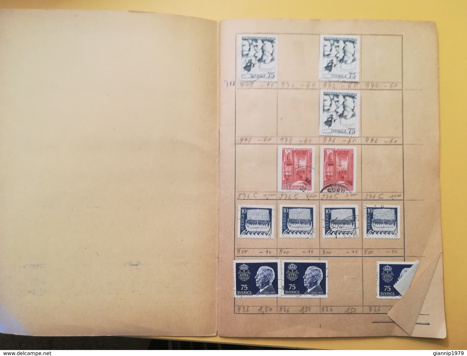 LIBRETTO FRANCOBOLLI STAMPS AUSWAHLHEFT OPUSCOLO BOOK LOTTO COLLEZIONI SVEZIA SVERIGE  OLTRE 160 PEZZI - Collections