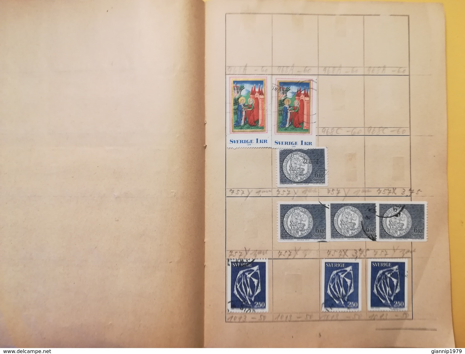 LIBRETTO FRANCOBOLLI STAMPS AUSWAHLHEFT OPUSCOLO BOOK LOTTO COLLEZIONI SVEZIA SVERIGE  OLTRE 160 PEZZI