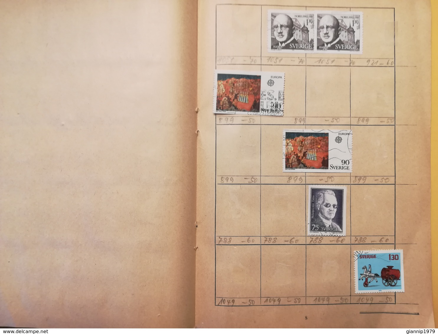 LIBRETTO FRANCOBOLLI STAMPS AUSWAHLHEFT OPUSCOLO BOOK LOTTO COLLEZIONI SVEZIA SVERIGE  OLTRE 160 PEZZI