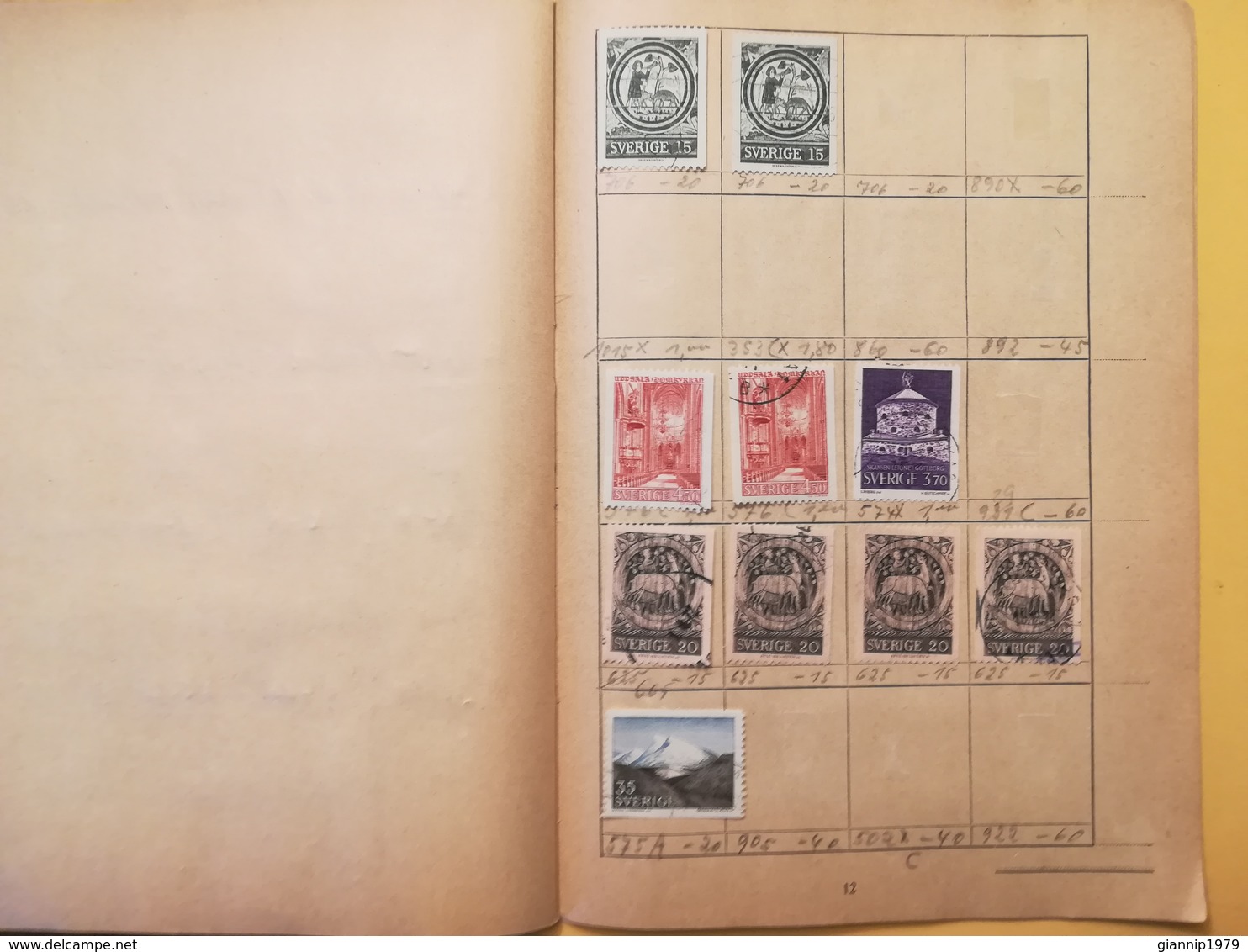 LIBRETTO FRANCOBOLLI STAMPS AUSWAHLHEFT OPUSCOLO BOOK LOTTO COLLEZIONI SVEZIA SVERIGE  OLTRE 160 PEZZI