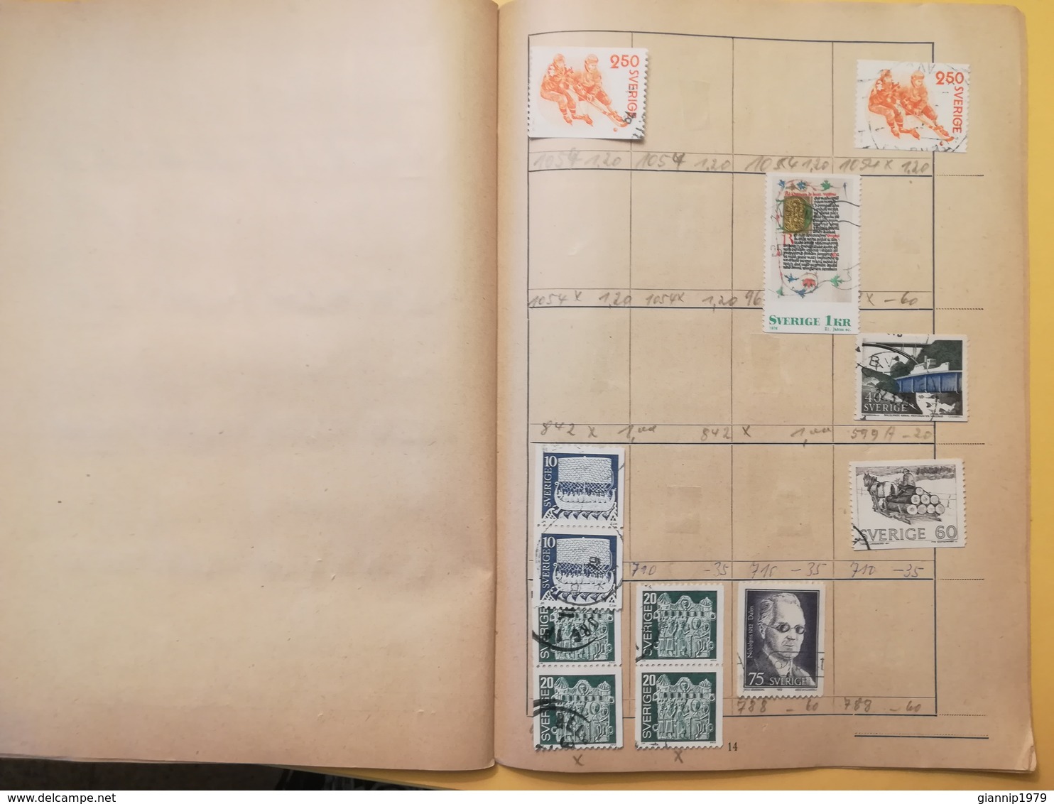 LIBRETTO FRANCOBOLLI STAMPS AUSWAHLHEFT OPUSCOLO BOOK LOTTO COLLEZIONI SVEZIA SVERIGE  OLTRE 160 PEZZI