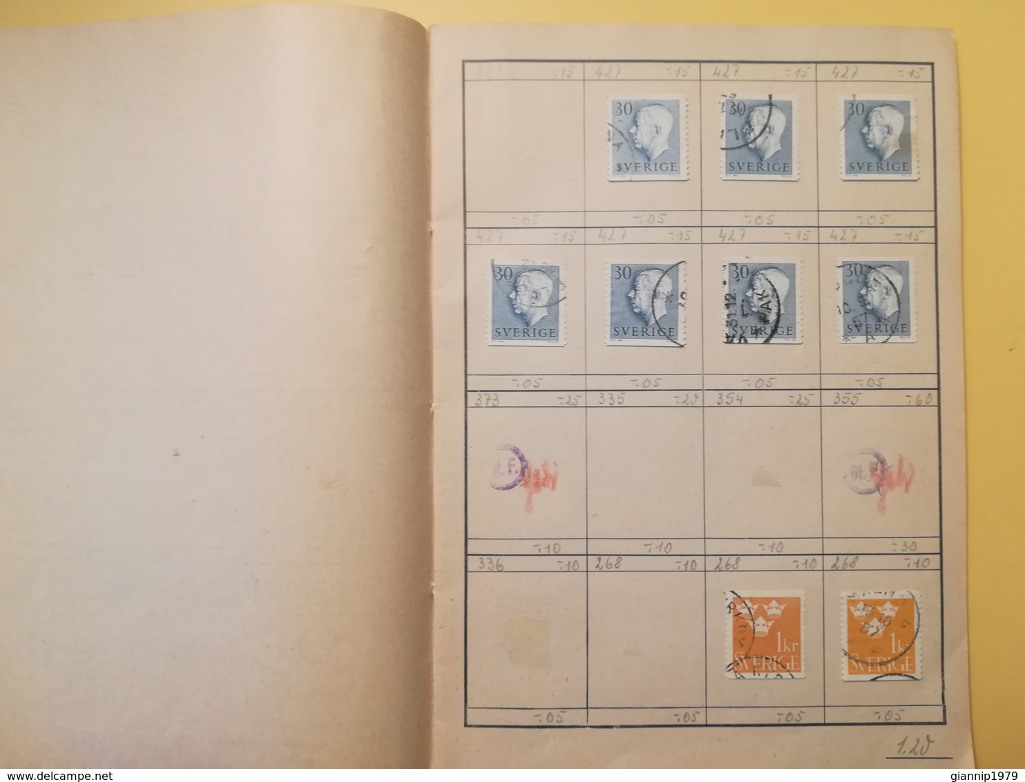 LIBRETTO FRANCOBOLLI STAMPS AUSWAHLHEFT OPUSCOLO BOOK LOTTO COLLEZIONI SVEZIA SVERIGE  OLTRE 130 PEZZI