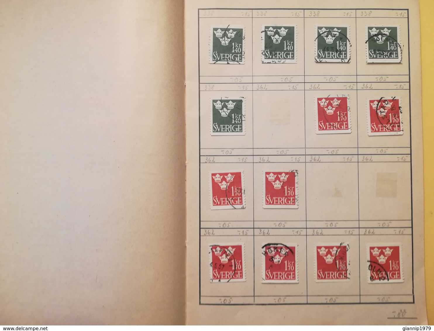 LIBRETTO FRANCOBOLLI STAMPS AUSWAHLHEFT OPUSCOLO BOOK LOTTO COLLEZIONI SVEZIA SVERIGE  OLTRE 130 PEZZI