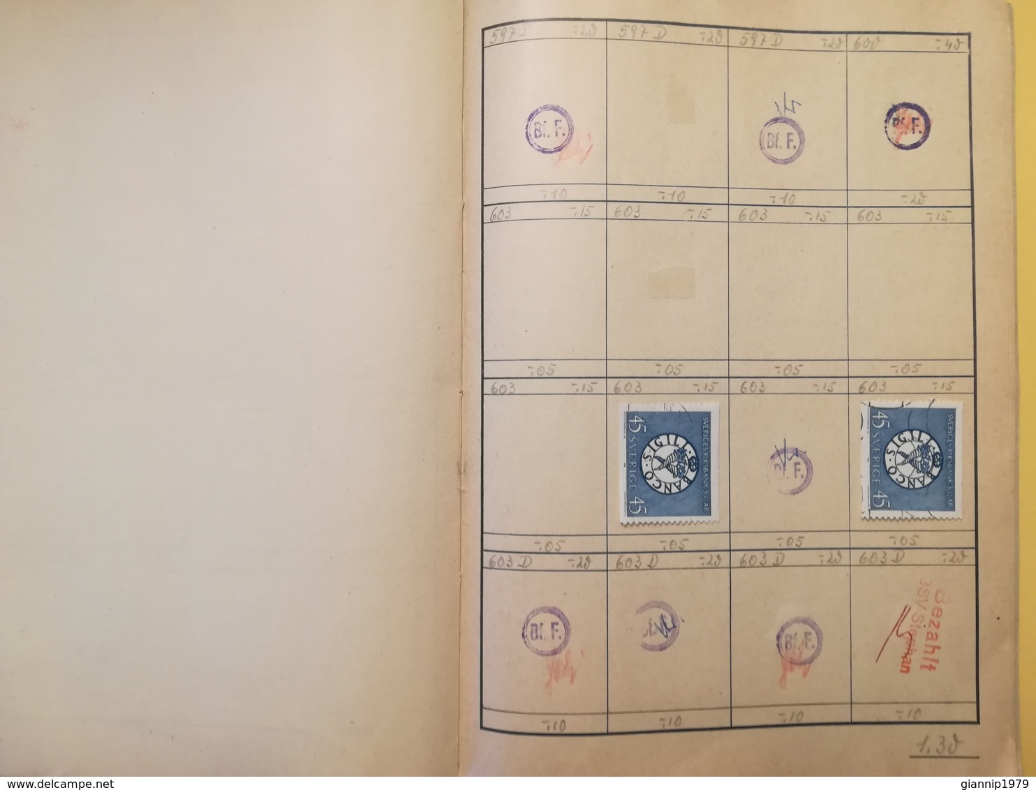 LIBRETTO FRANCOBOLLI STAMPS AUSWAHLHEFT OPUSCOLO BOOK LOTTO COLLEZIONI SVEZIA SVERIGE  OLTRE 130 PEZZI