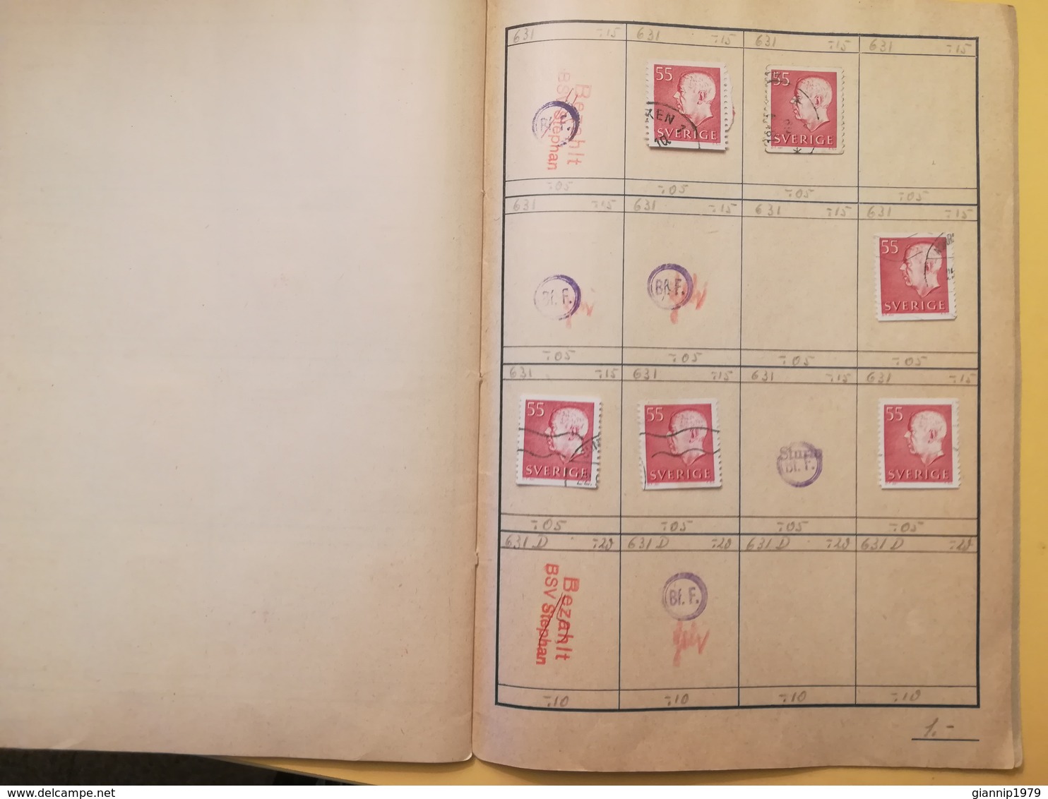 LIBRETTO FRANCOBOLLI STAMPS AUSWAHLHEFT OPUSCOLO BOOK LOTTO COLLEZIONI SVEZIA SVERIGE  OLTRE 130 PEZZI