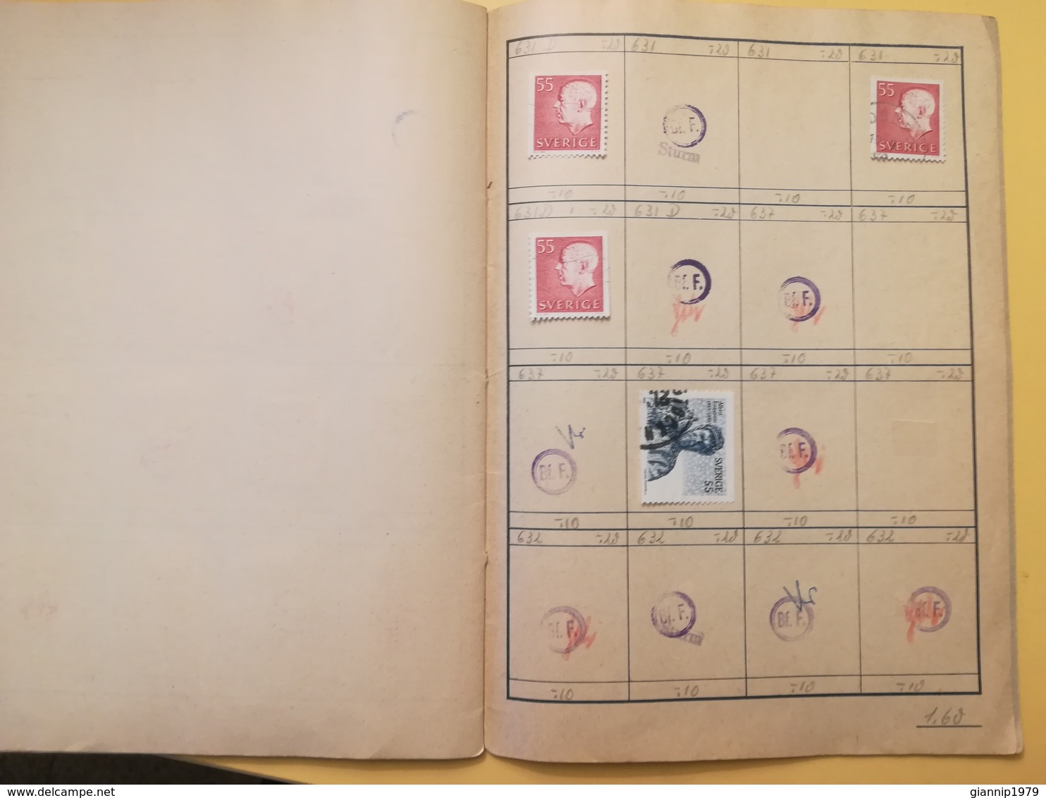 LIBRETTO FRANCOBOLLI STAMPS AUSWAHLHEFT OPUSCOLO BOOK LOTTO COLLEZIONI SVEZIA SVERIGE  OLTRE 130 PEZZI