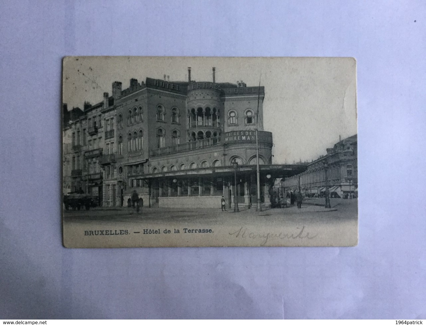 BRUXELLES  1904   HOTEL DE LA TERRASSE - Cafés, Hôtels, Restaurants