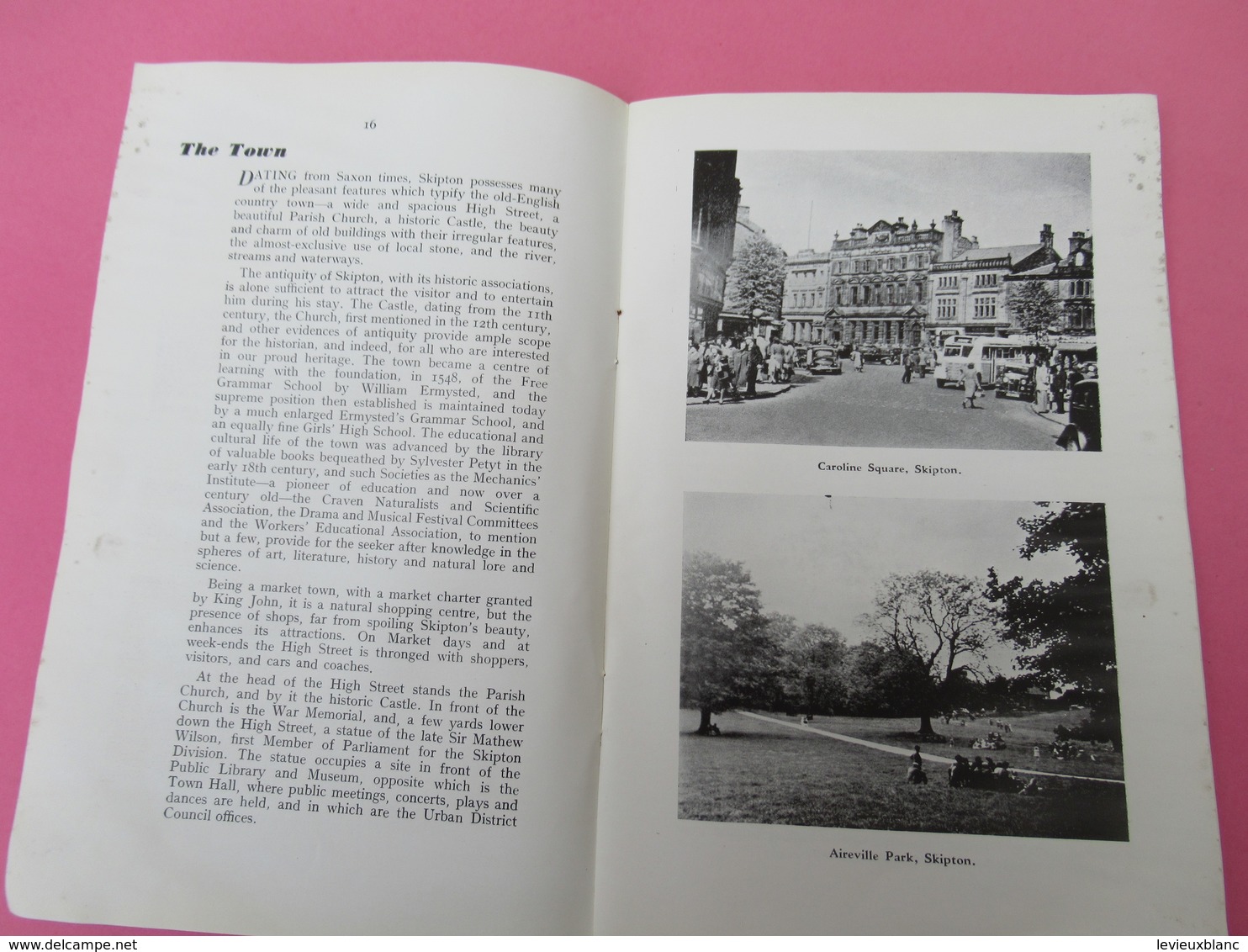 Fascicule/Guide/Angleterre/SKIPTON/ Official Guide/The Gateway To The Dalesy/Yorkshire/Vers 1950   PGC333 - Tourism Brochures