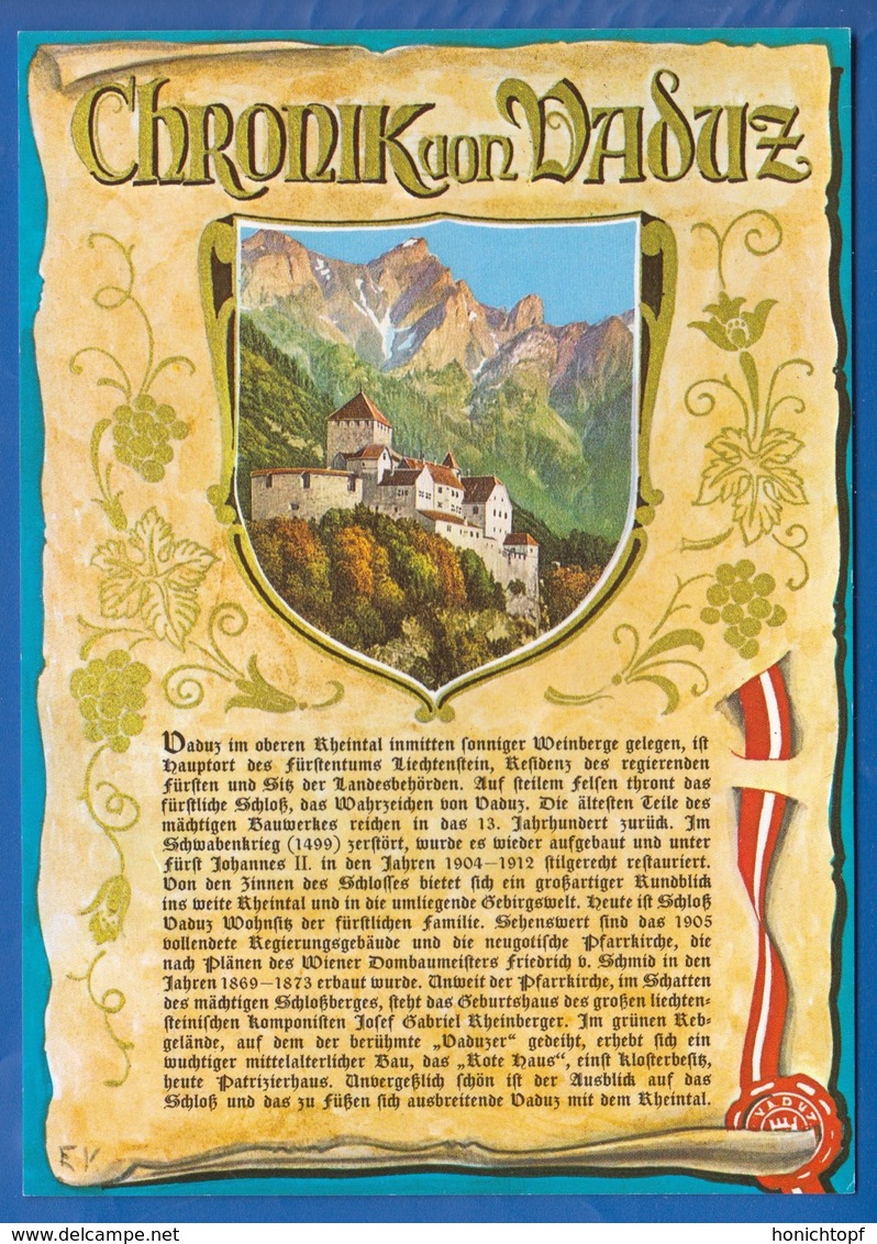 Liechtenstein; Chronik Von Vaduz - Liechtenstein