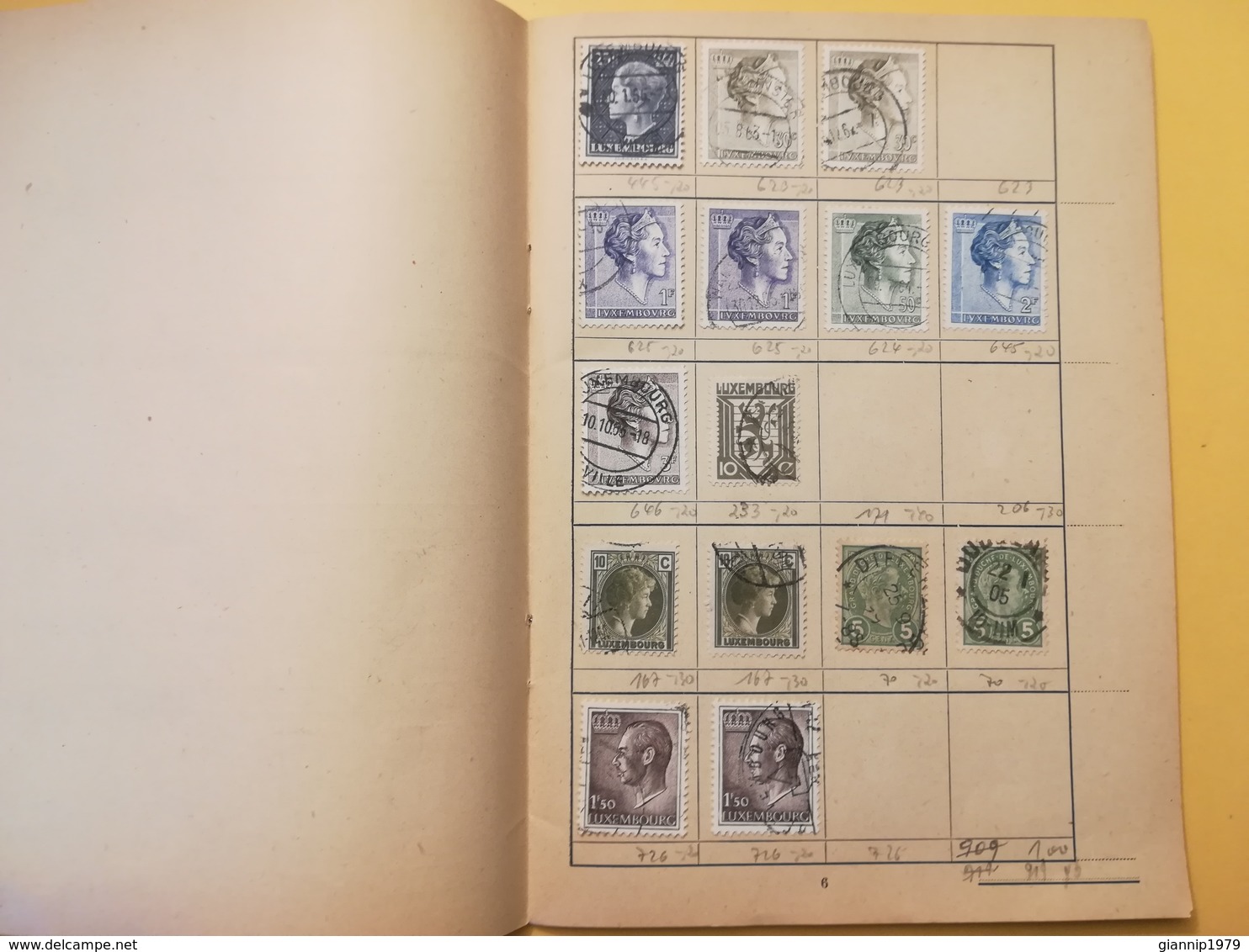 LIBRETTO FRANCOBOLLI STAMPS AUSWAHLHEFT OPUSCOLO BOOK LOTTO COLLEZIONI LUSSEMBURGO LUXEMBOURG DAL 1890  OLTRE 180 PEZZI