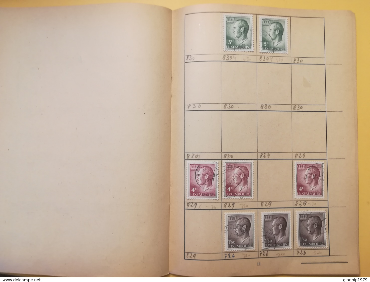 LIBRETTO FRANCOBOLLI STAMPS AUSWAHLHEFT OPUSCOLO BOOK LOTTO COLLEZIONI LUSSEMBURGO LUXEMBOURG DAL 1890  OLTRE 180 PEZZI