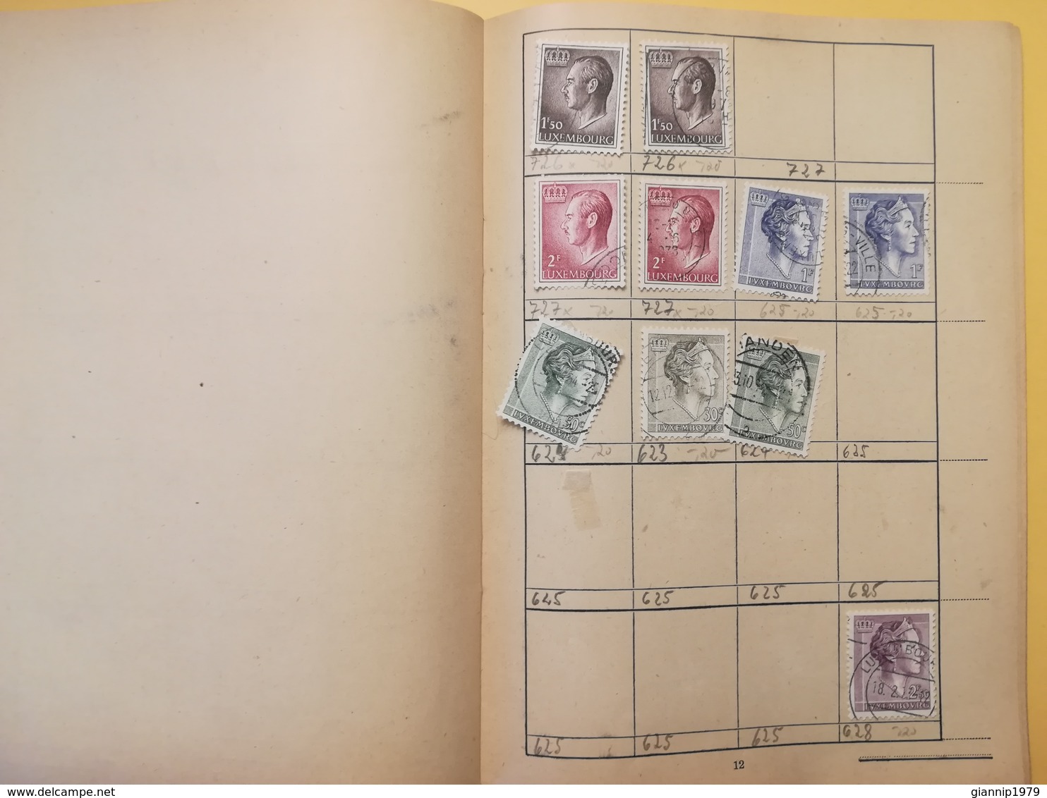 LIBRETTO FRANCOBOLLI STAMPS AUSWAHLHEFT OPUSCOLO BOOK LOTTO COLLEZIONI LUSSEMBURGO LUXEMBOURG DAL 1890  OLTRE 180 PEZZI