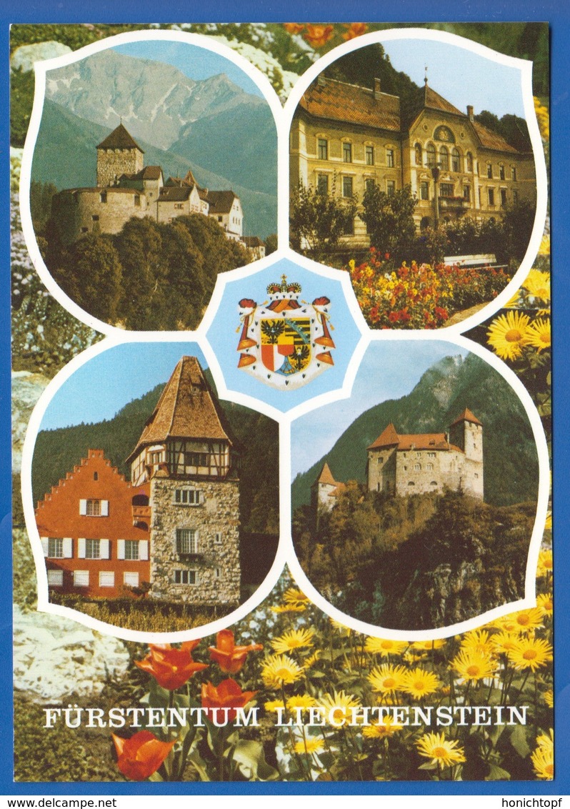 Liechtenstein; Multibildkarte - Liechtenstein